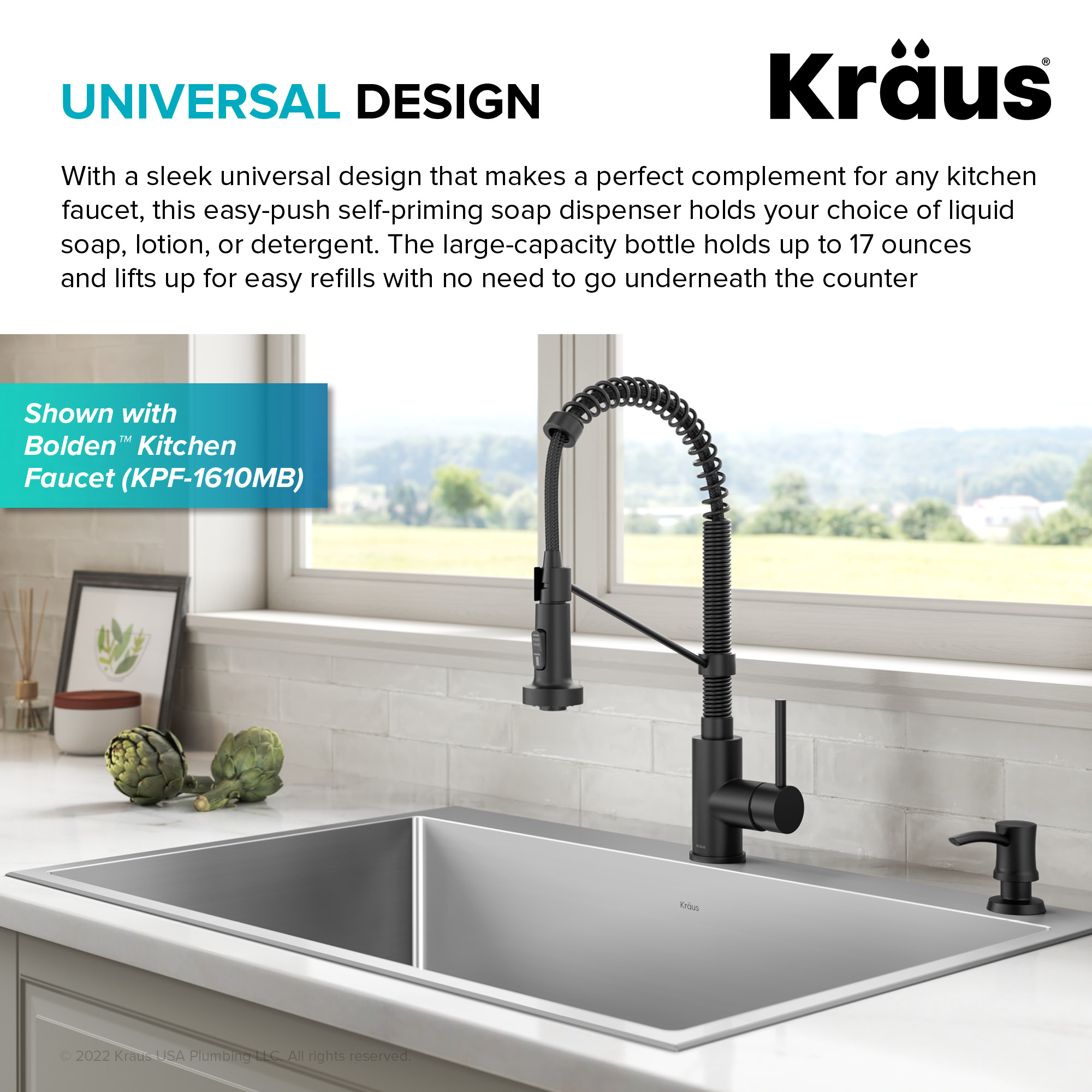 Kraus KSD-54MB Soap-Lotion-Dispensers - View #5