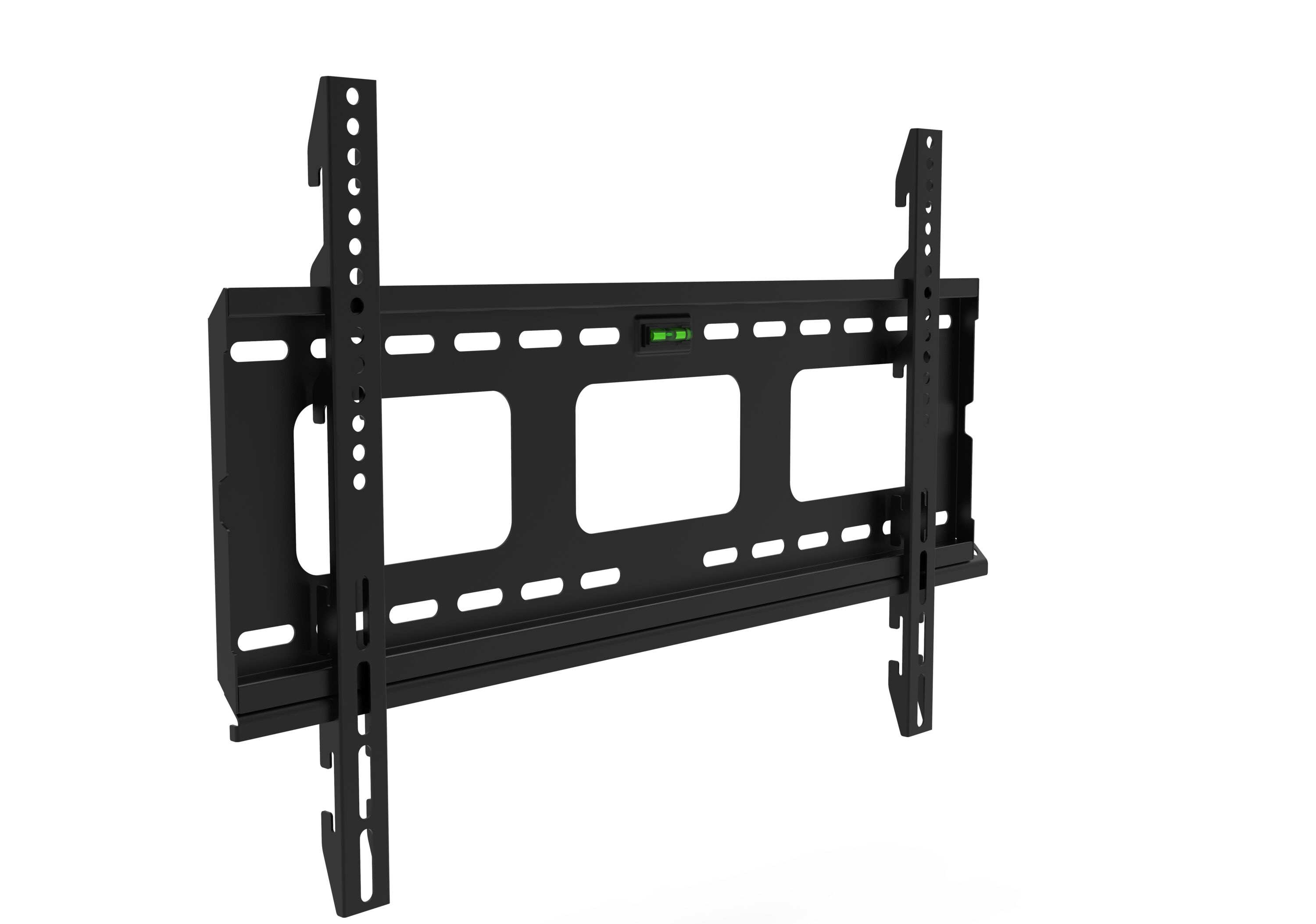 Black Steel Low-Profile TV Wall Mount for 32-60 inch Screens
