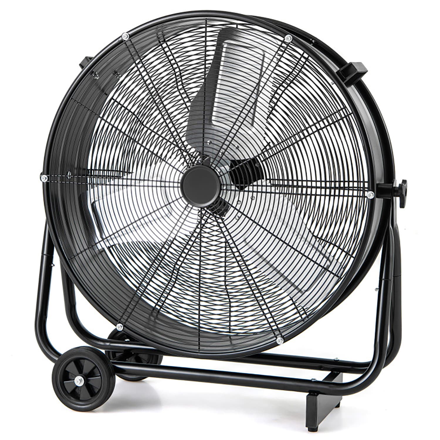 GZMR GZ-DHF42936 24-in 120 -Volt 3 -Speed High Velocity Indoor/Outdoor Black Floor Fan Battery Not Included Charger Not Included
