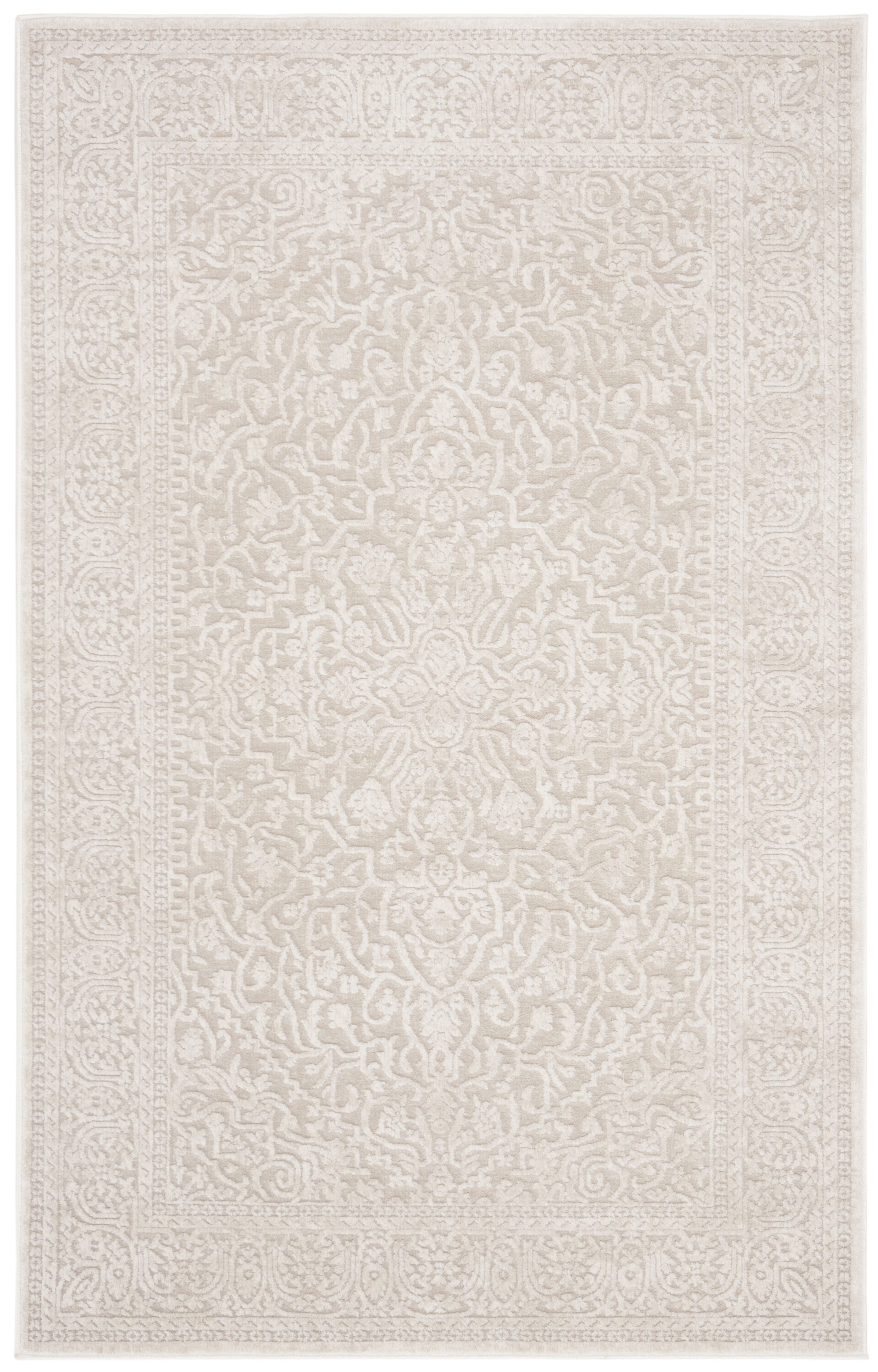 Safavieh RFT670D-4 Reflection Ryan 4 x 6 (ft) Loomed Synthetic Creme/Ivory Rectangular Indoor Floral/Botanical French Country Area rug