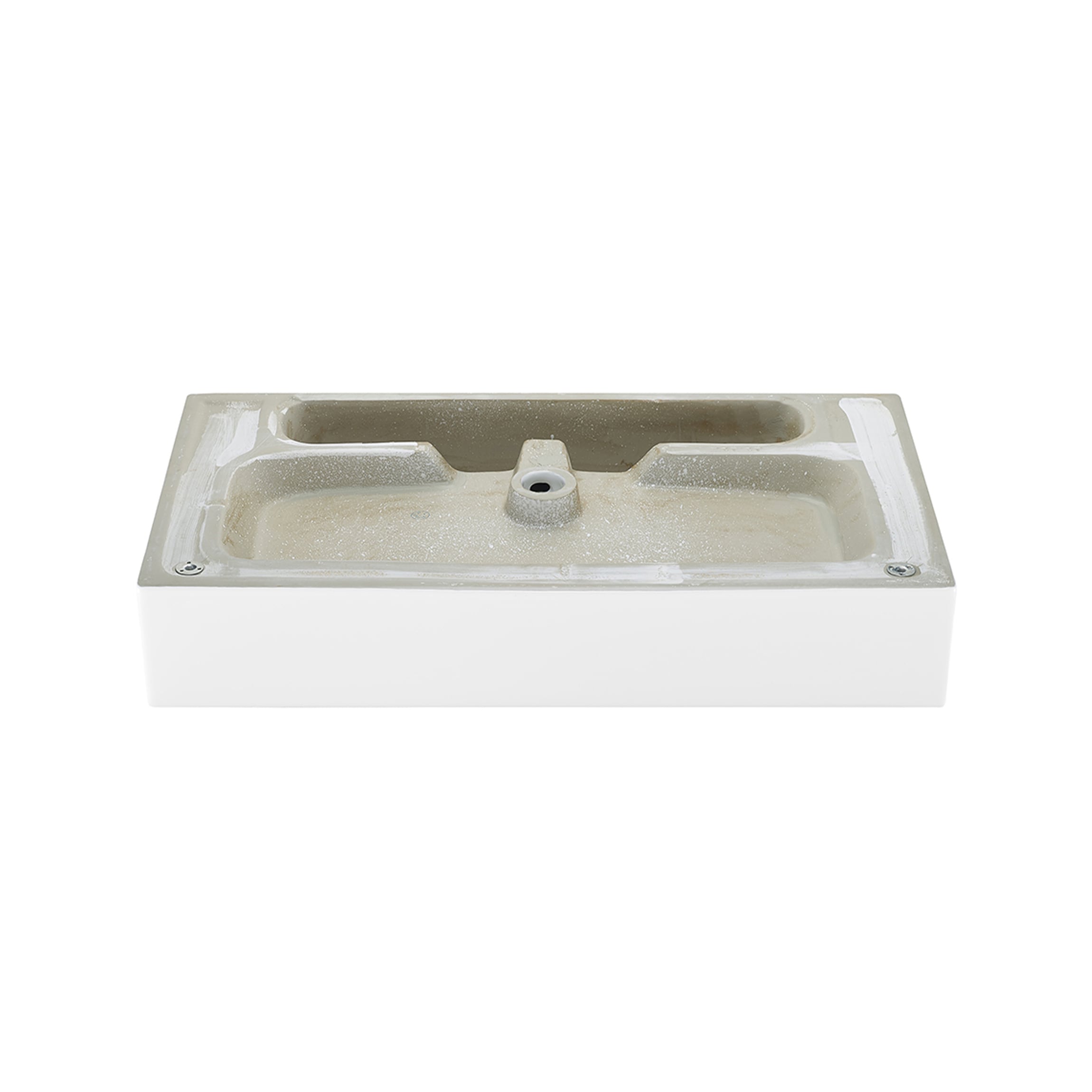 Claire 30" White Ceramic Wall-Mount Console Sink