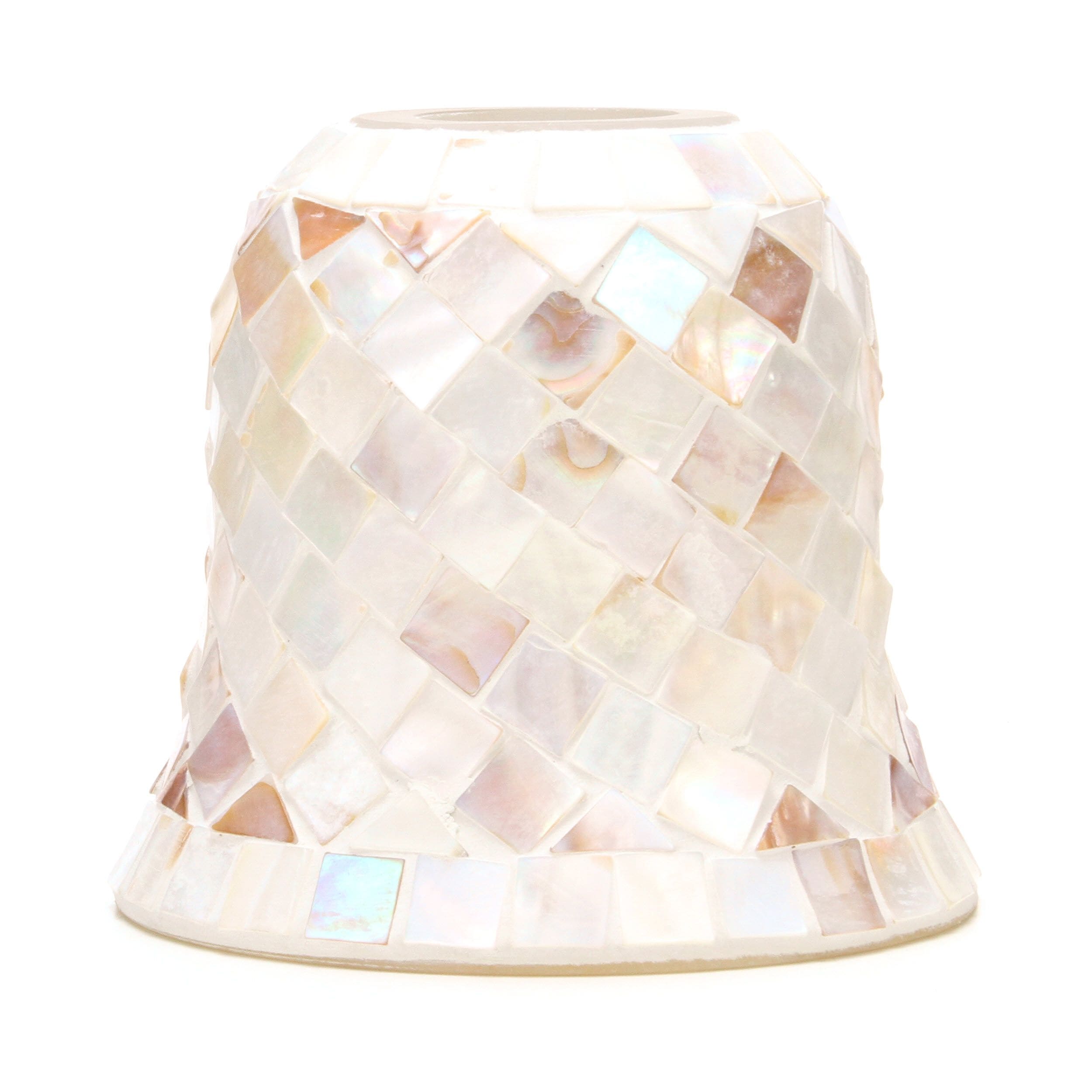 CHOICE OF 17 INSIDE COLOURS GREY & WHITE GEOMETRIC TRIANGLE LAMPSHADE 