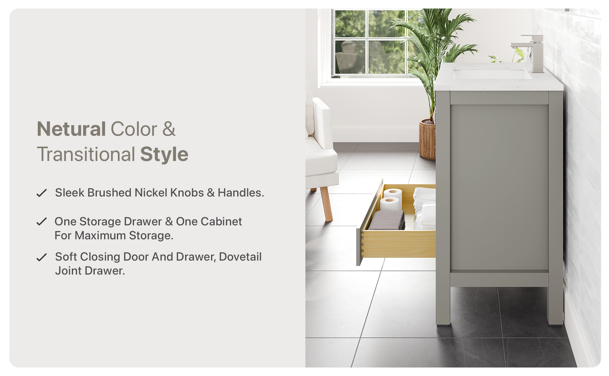 Eviva TVN414-30X18GR-Q Bath-Vanity-Combo - View #9