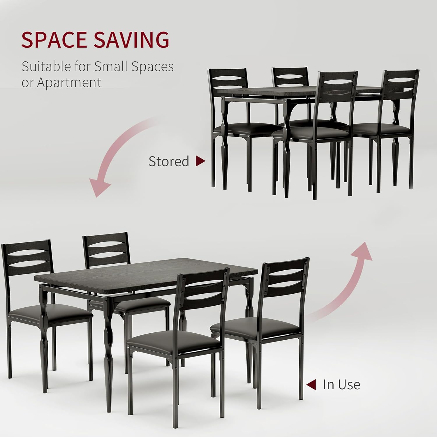 Qeetex DHZ-PHK-336VDRA5 Dining-Sets - View #4