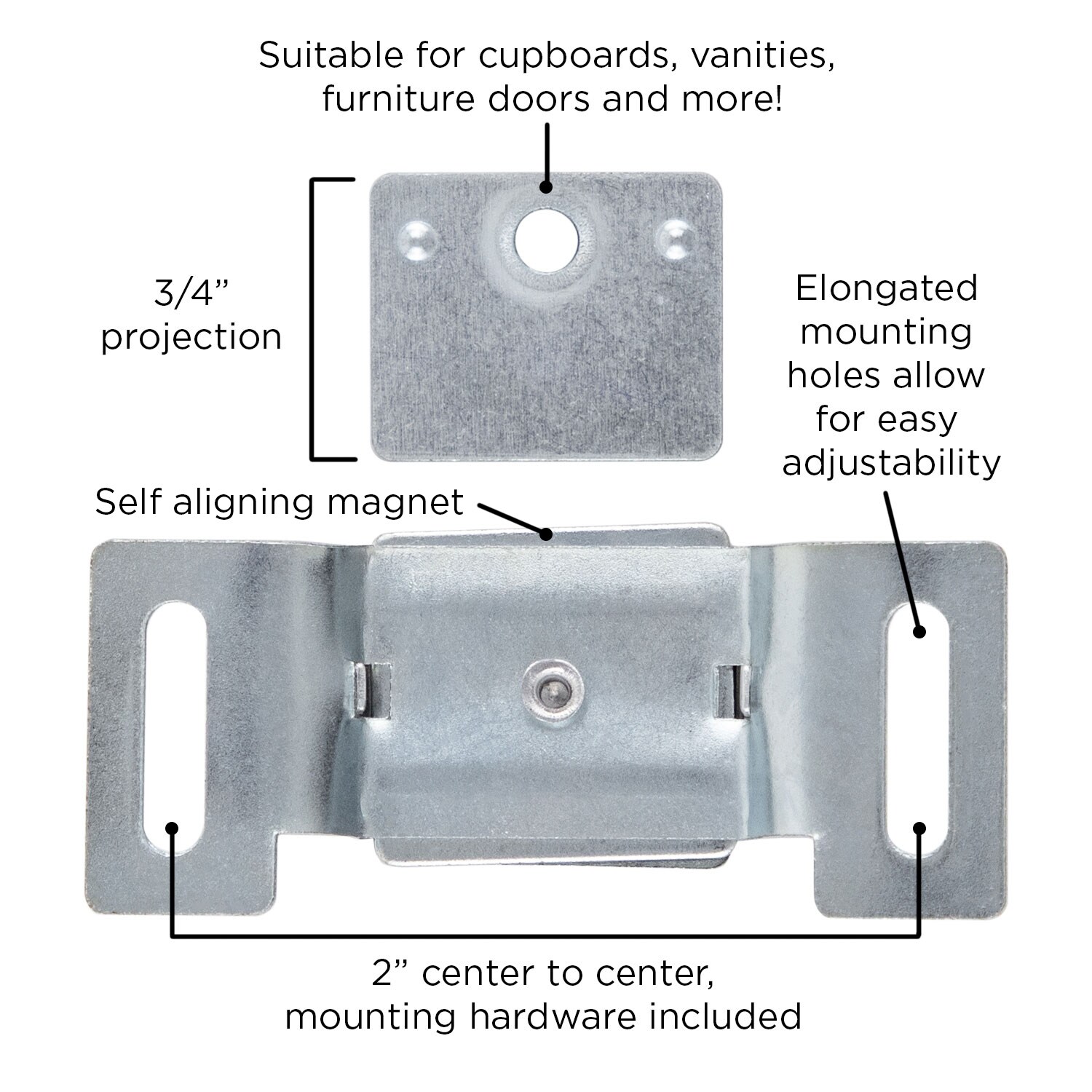 Hickory Hardware P149-2C-25B Cabinet-Latches - View #4