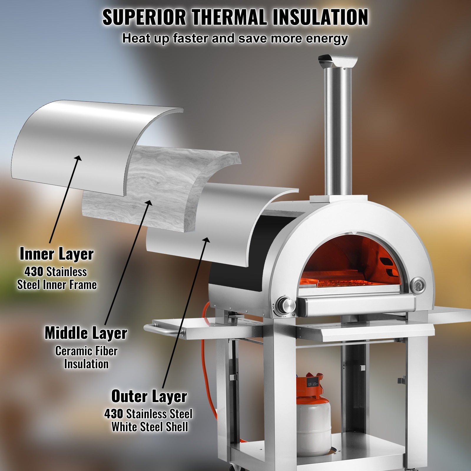 VEVOR YSPSLYS2226YYLHL2V0 Outdoor-Pizza-Ovens - View #6