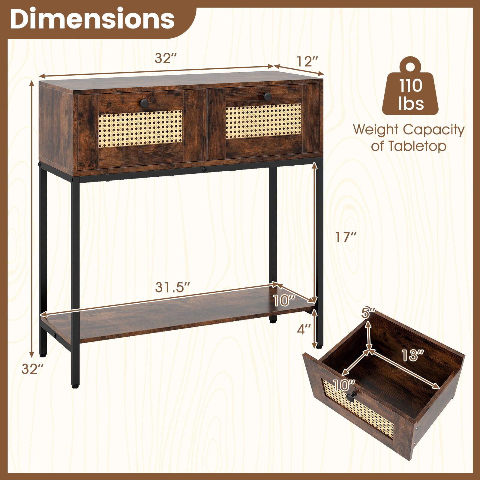 Slickblue D-CO-FC84231VJ Console-Sofa-Tables - View #5