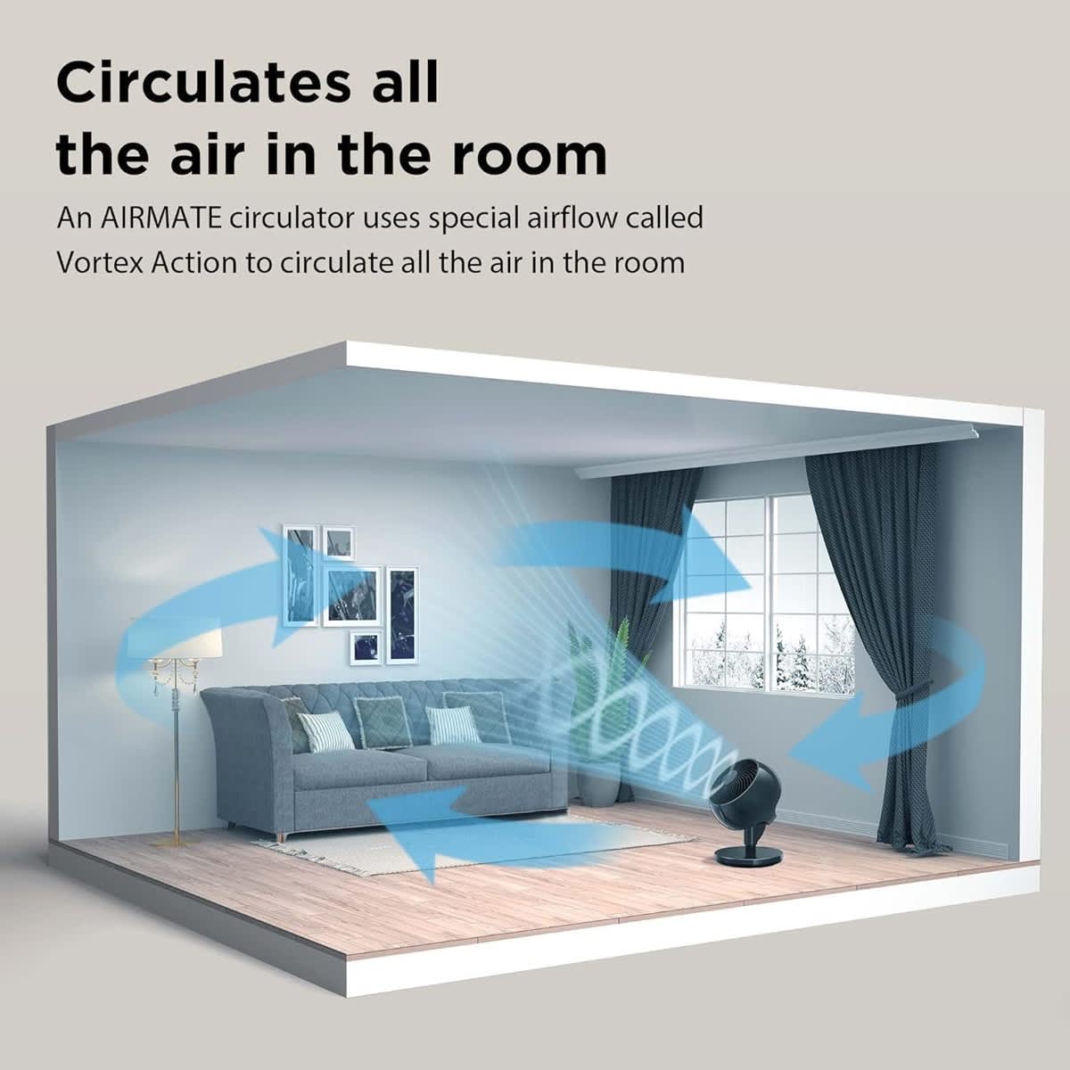 AIRMATE F-2 BLACKFAN AIRMATE m090300 - View #3