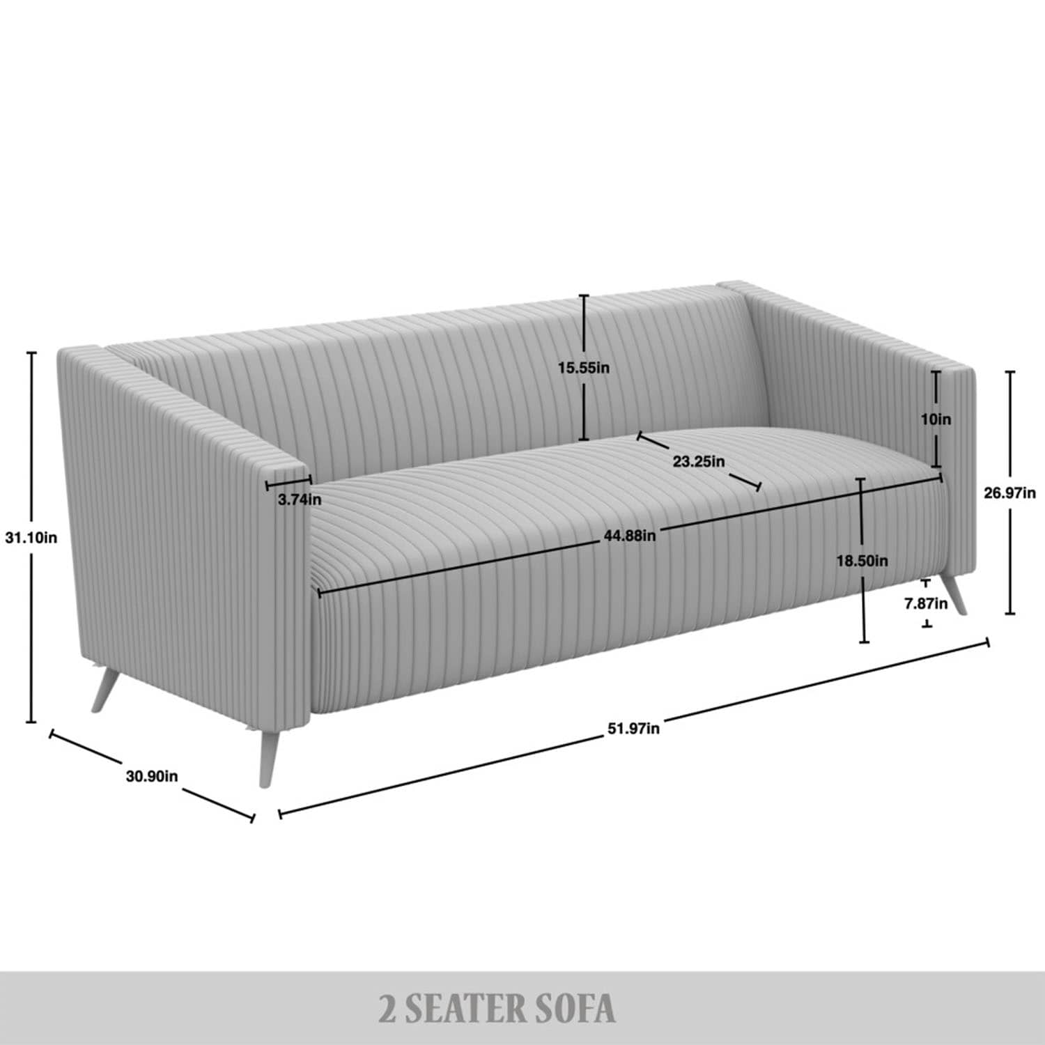 CasePiece C372LS-GY-VV Sofas-Loveseats - View #8