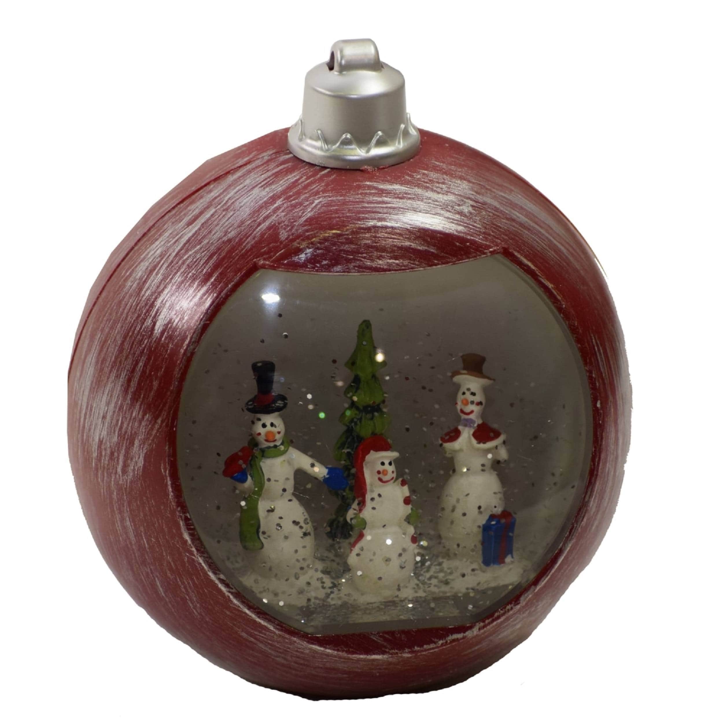 Christmas Electric Music Box with a light ball dancing Santa Gift Ornaments 