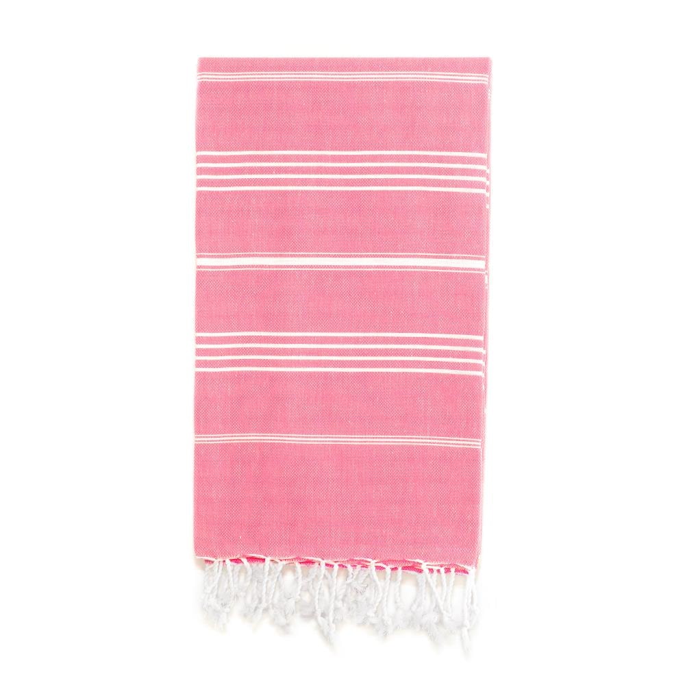 Linum Home Textiles Pretty Pink Turkish Cotton Beach Towel (Lucky) in ...