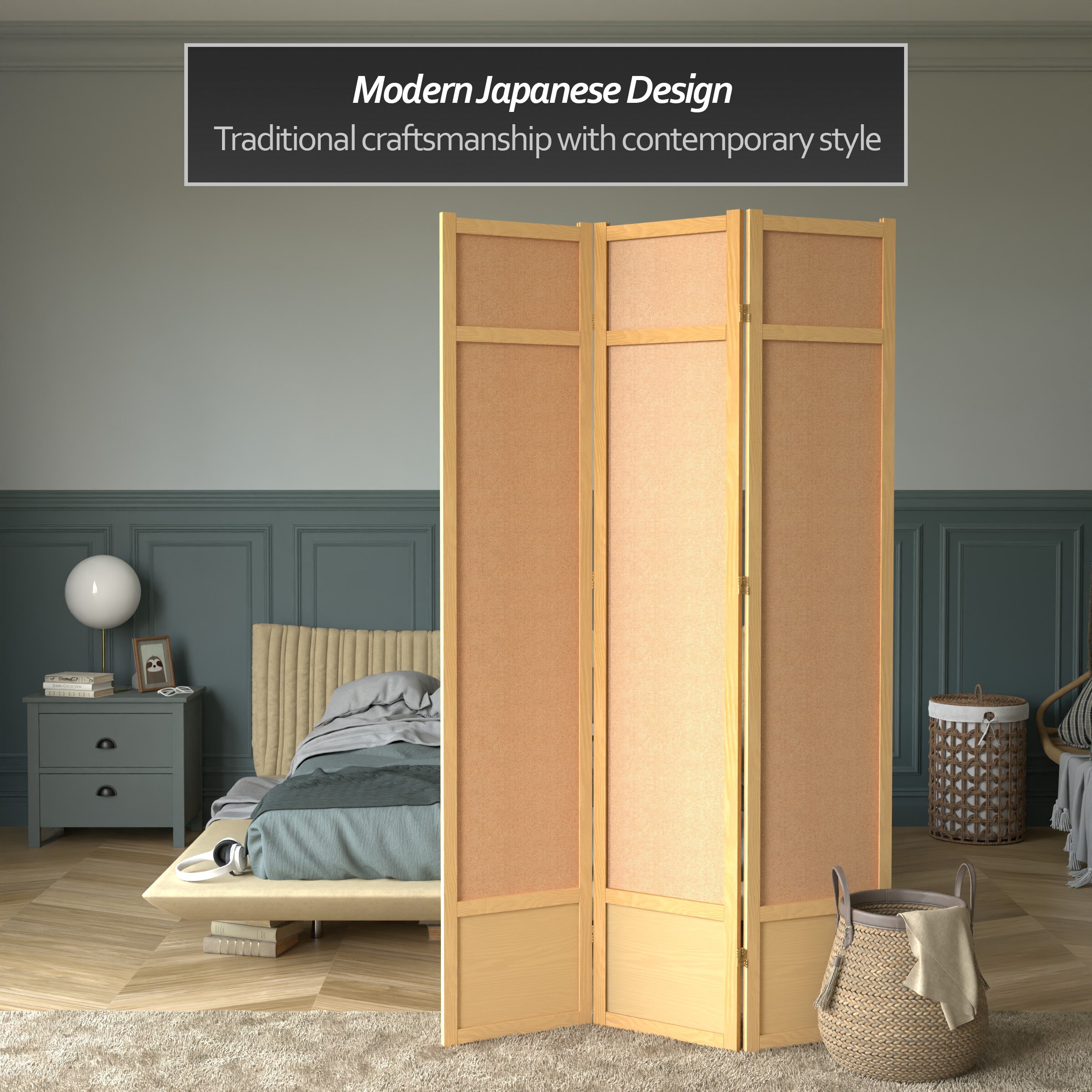 Red Lantern SS-84JUTE-NATURAL Indoor-Privacy-Screens - View #4