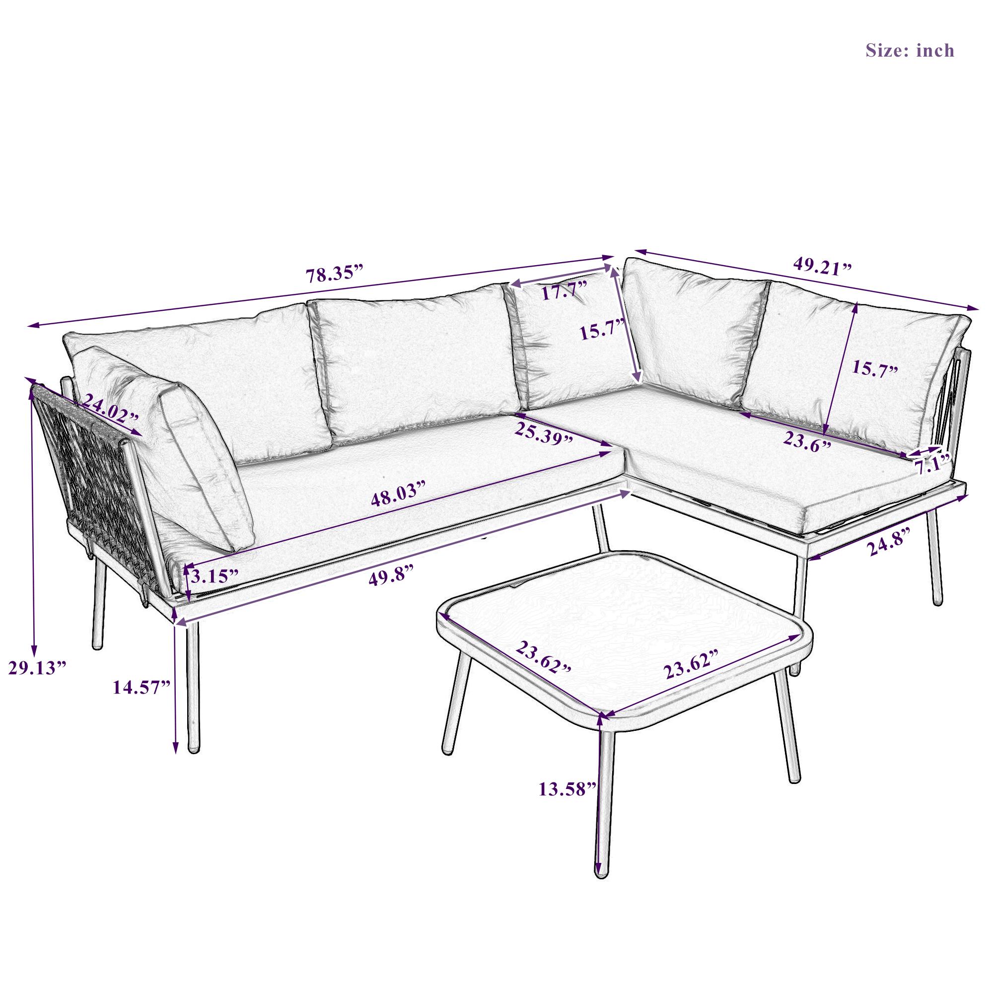 Bayfeve BFTP-24E-PCS Patio-Conversation-Sets - View #5