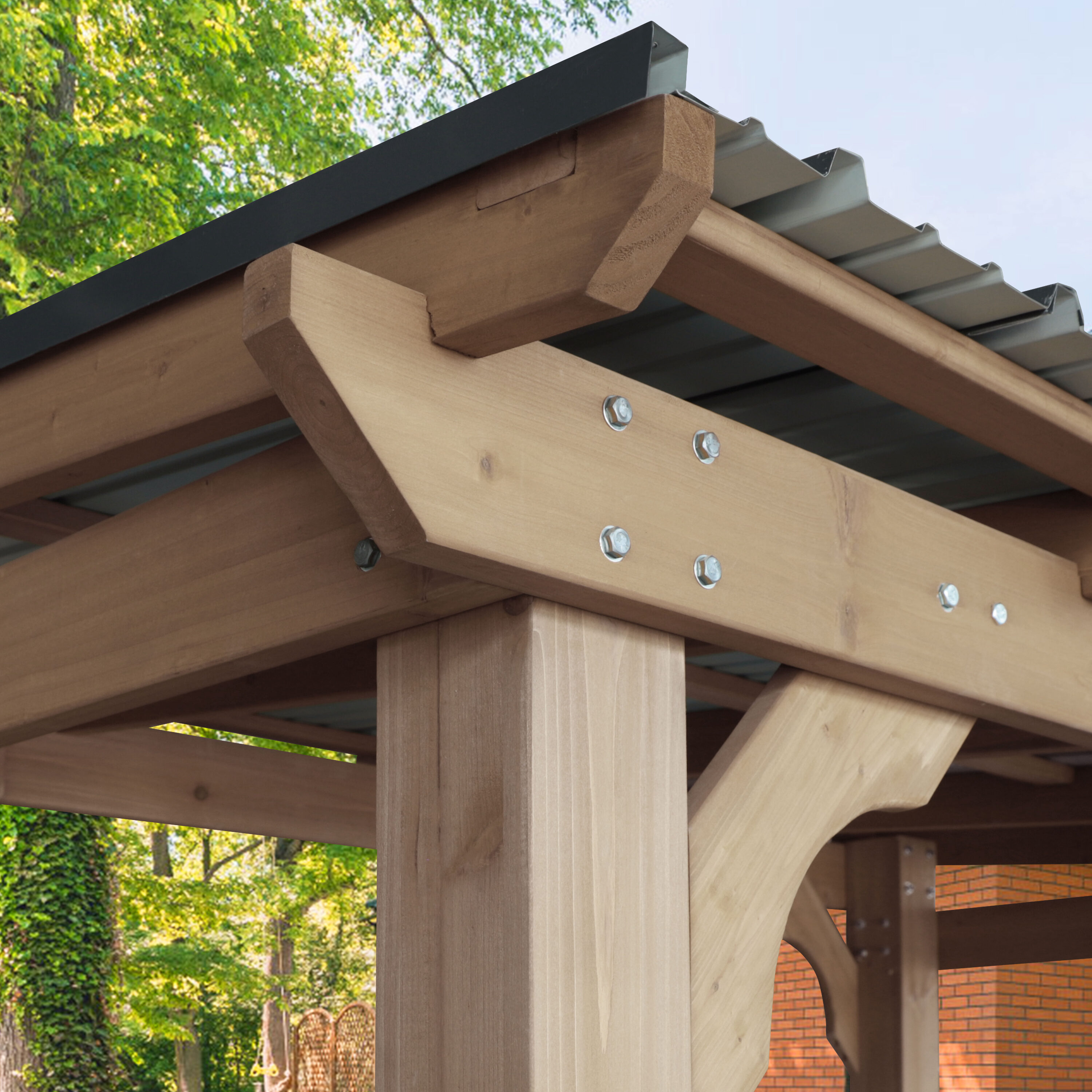 VEIKOUS PG0201-35-L Wood-Resin-Gazebos - View #10