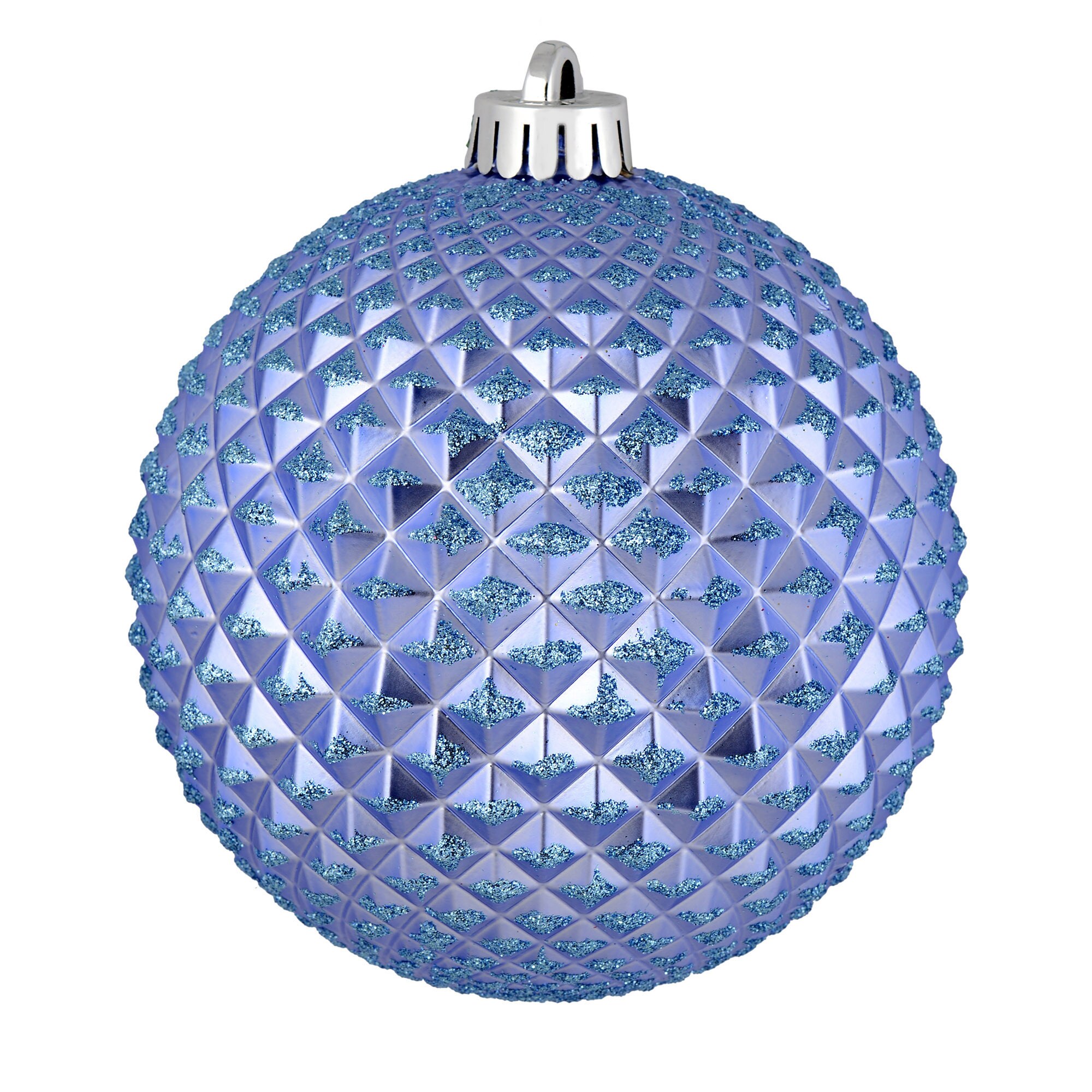 Vickerman N188734D 4 -Pack Purple Ball Standard Indoor Ornament set Shatterproof