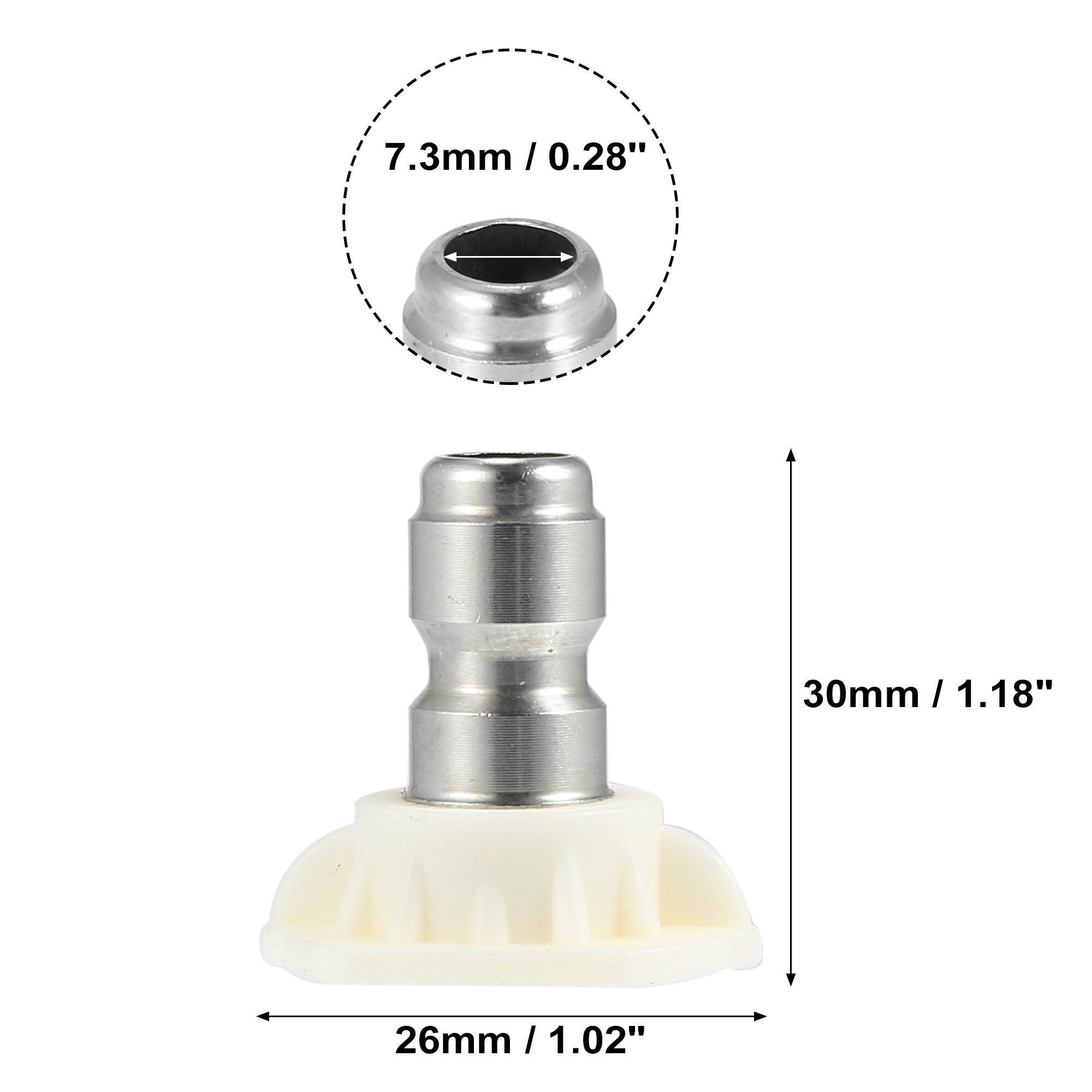 Unique Bargains S26060401UX0113 Pw-Nozzles-And-Swivels - View #4