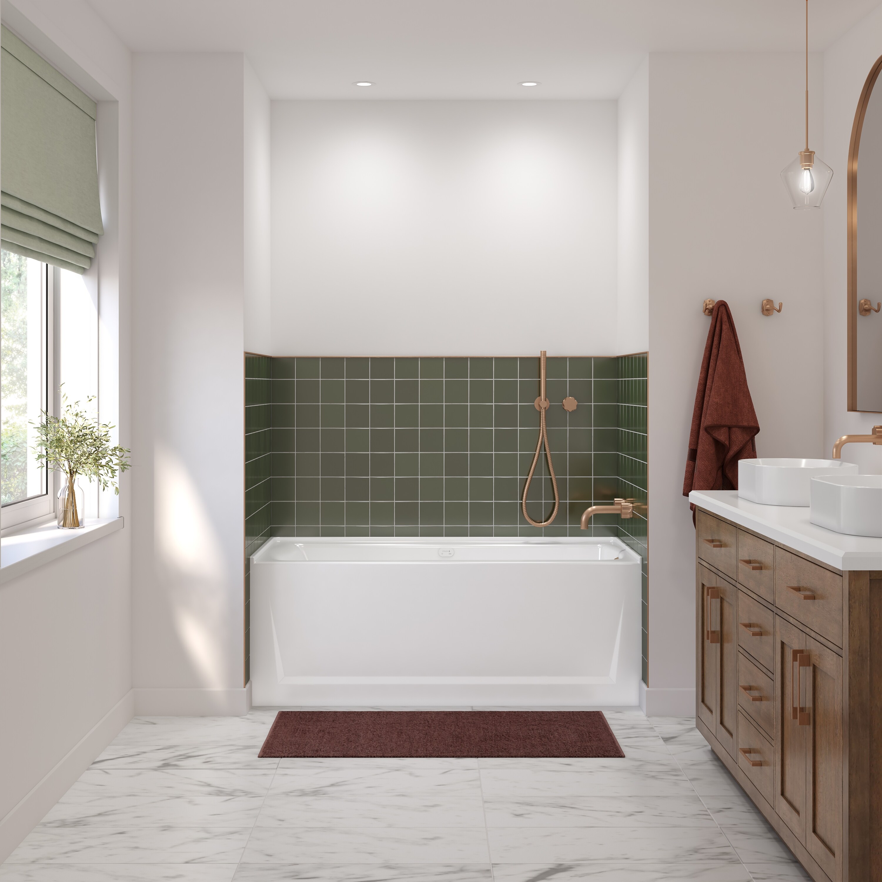 Laurel Mountain 6032PDBSR-WH bathtubs - View #3