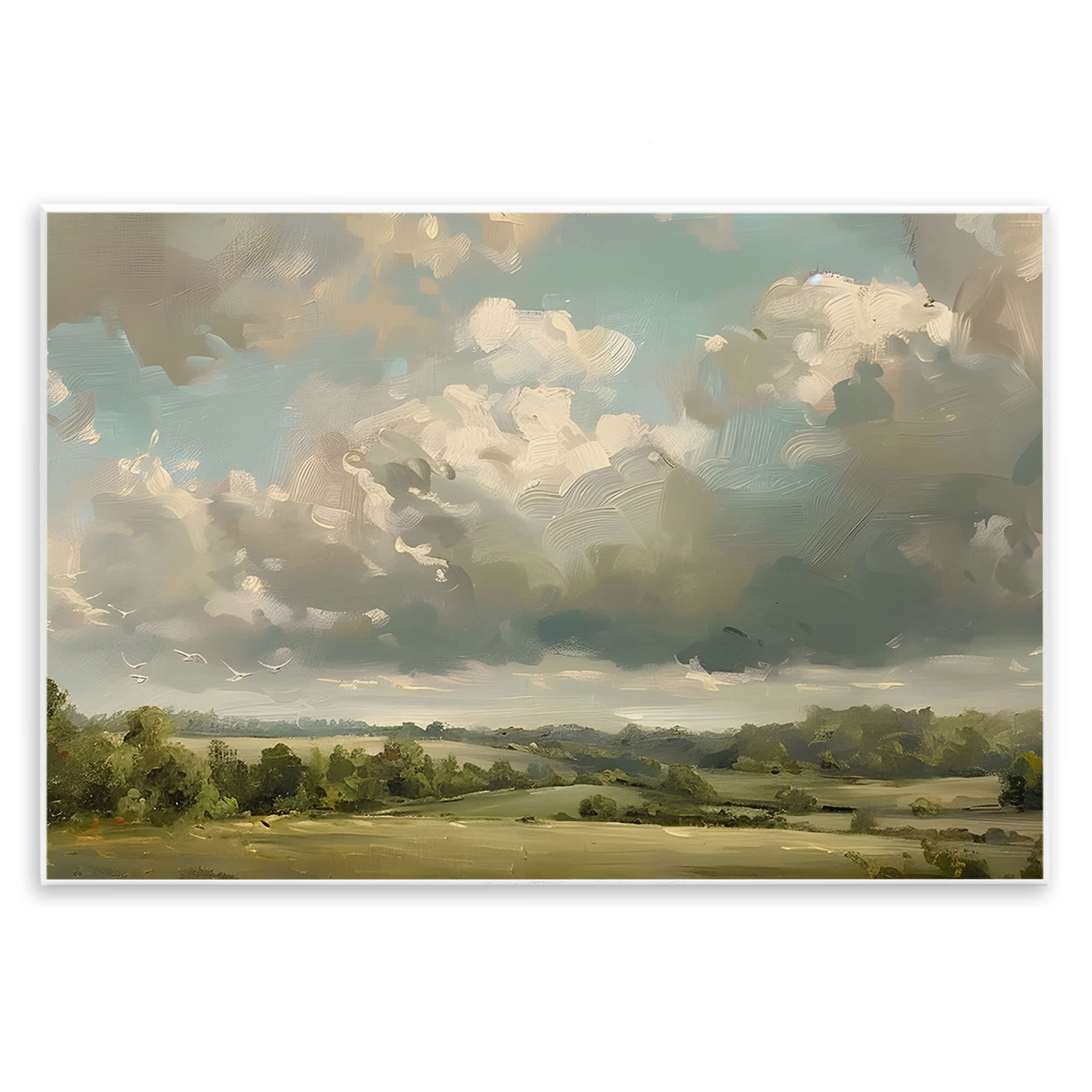 Stupell Industries BT-786-WD-10X15 Sunlit Clouds over Countryside Wall Plaque Art By LSR Creative Studio 15 x 10
