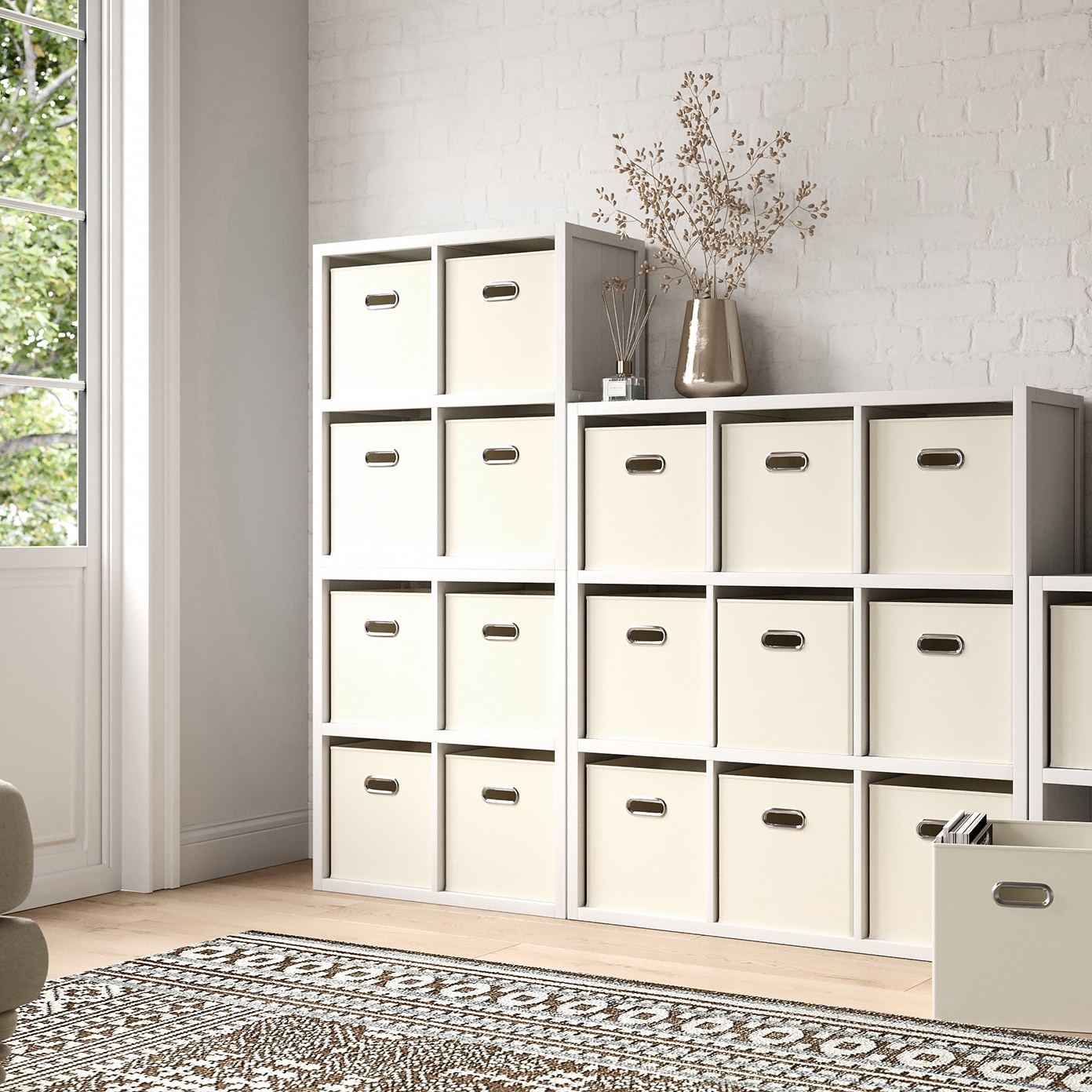 John Louis Home JLH-4C-W Laminate-Storage-Cubes - View #3