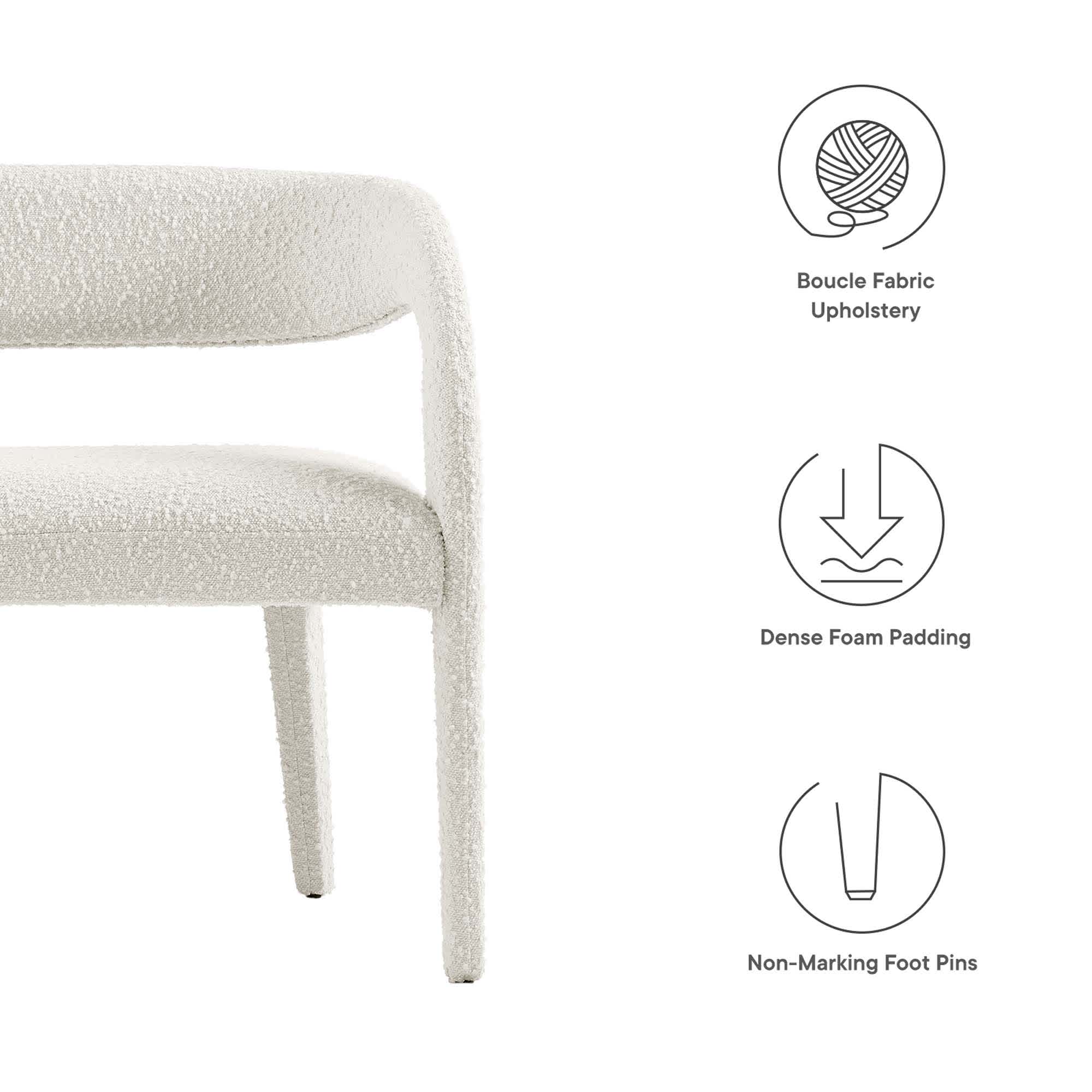 Modway EEI-6571-IVO bench - View #2