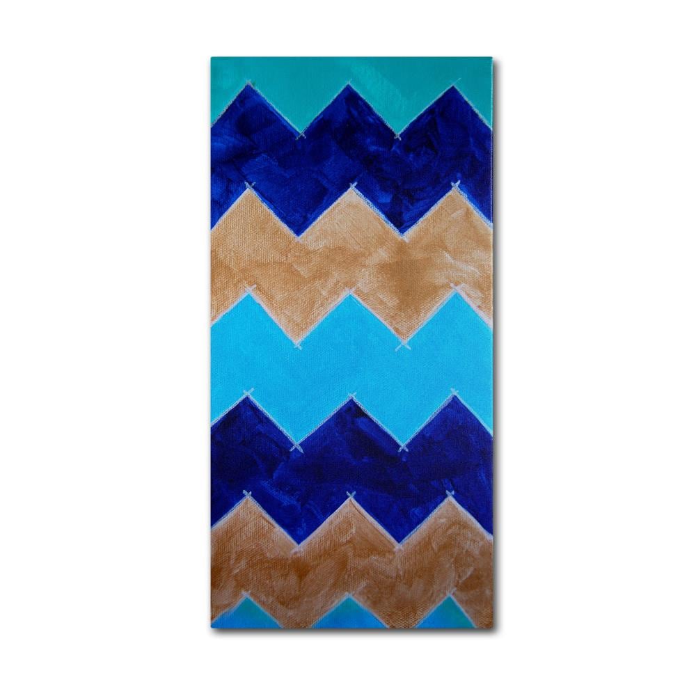 Trademark Fine Art ND063-C1632GG Framed 32-in H x 16-in W Abstract Print on Canvas