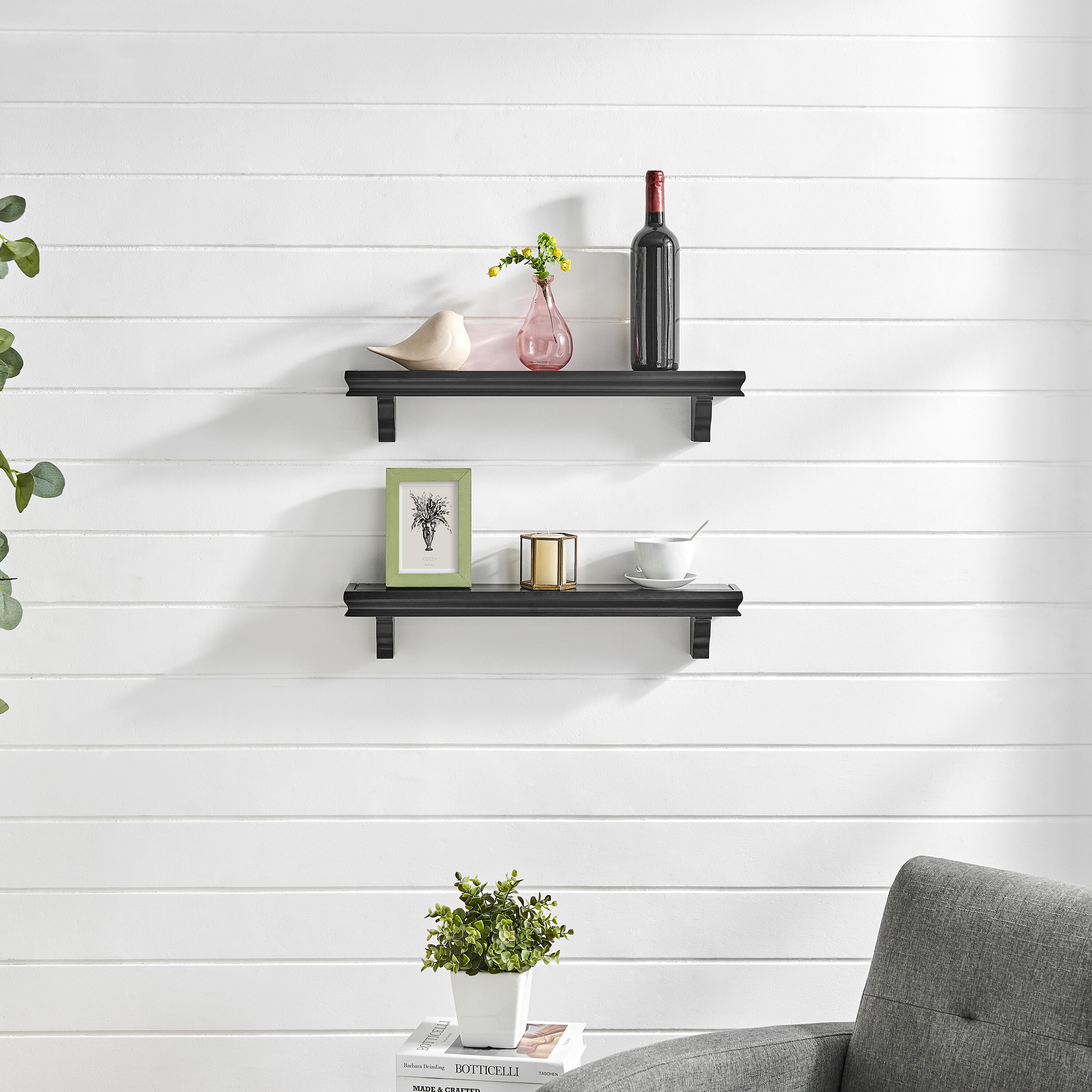 Danya B. BR14023BK Wall-Mounted-Shelving - View #4
