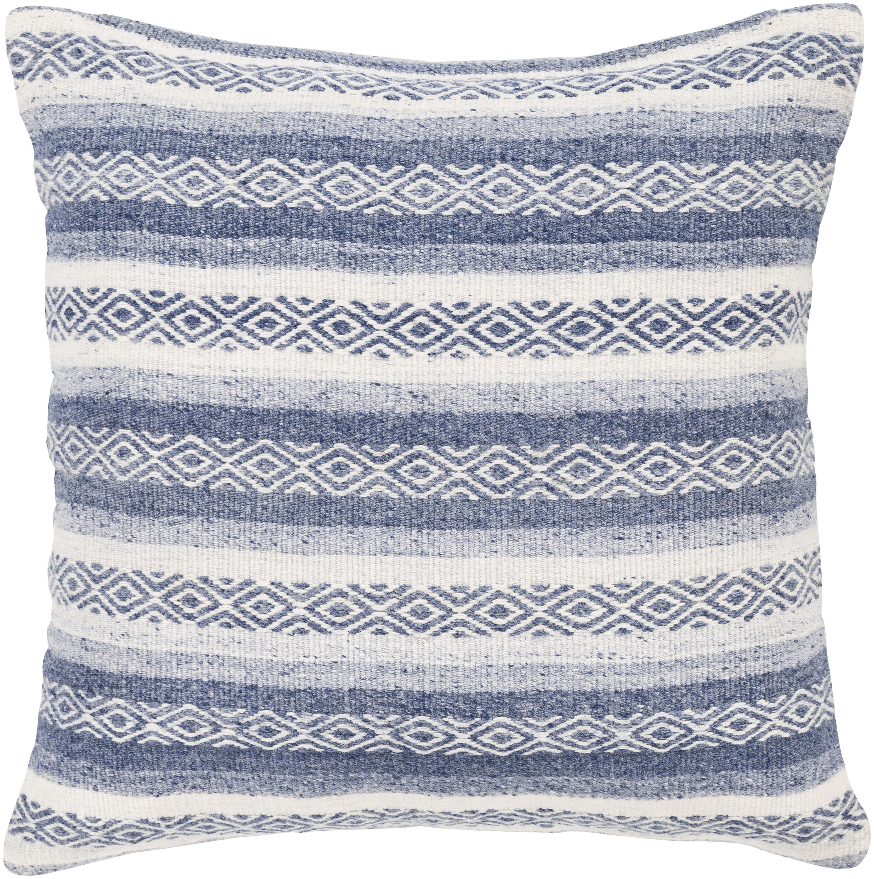 Surya IB003-2020D Isabella 20-in x 20-in Blue Indoor Decorative Pillow