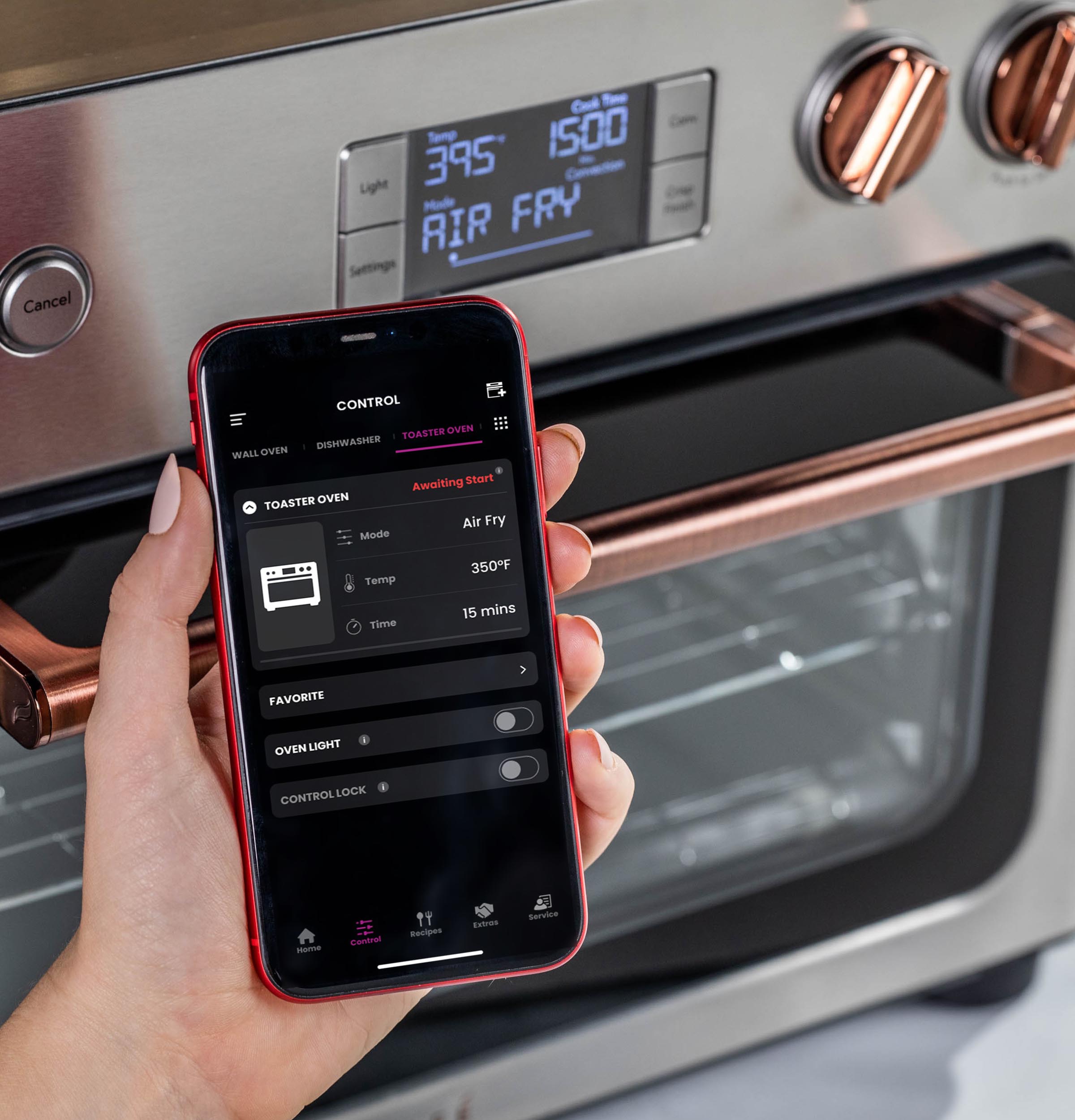 Stainless Steel Countertop Toaster Oven with Air Fry