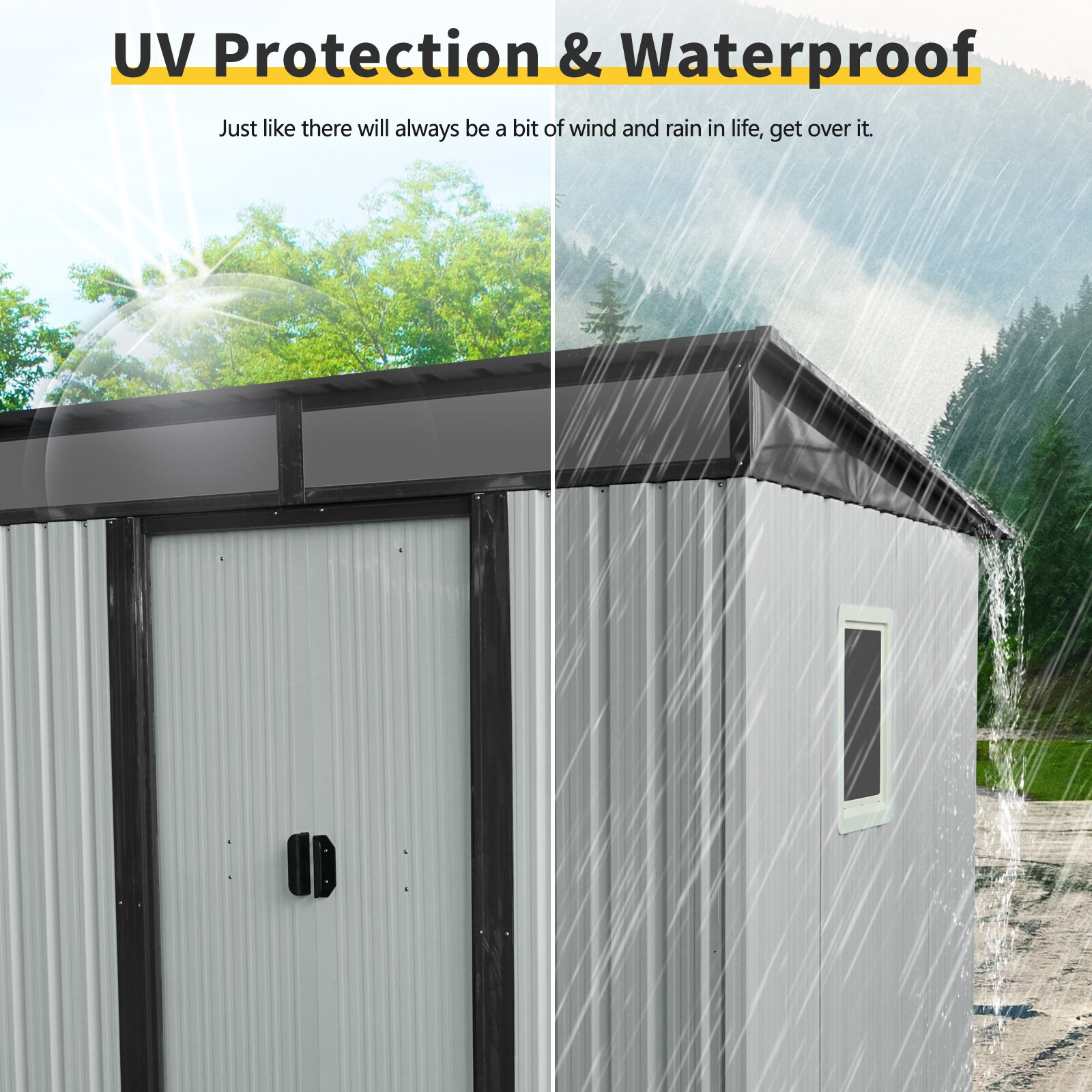 Xspracer ML-OS302WP Metal-Storage-Buildings-Sheds - View #3