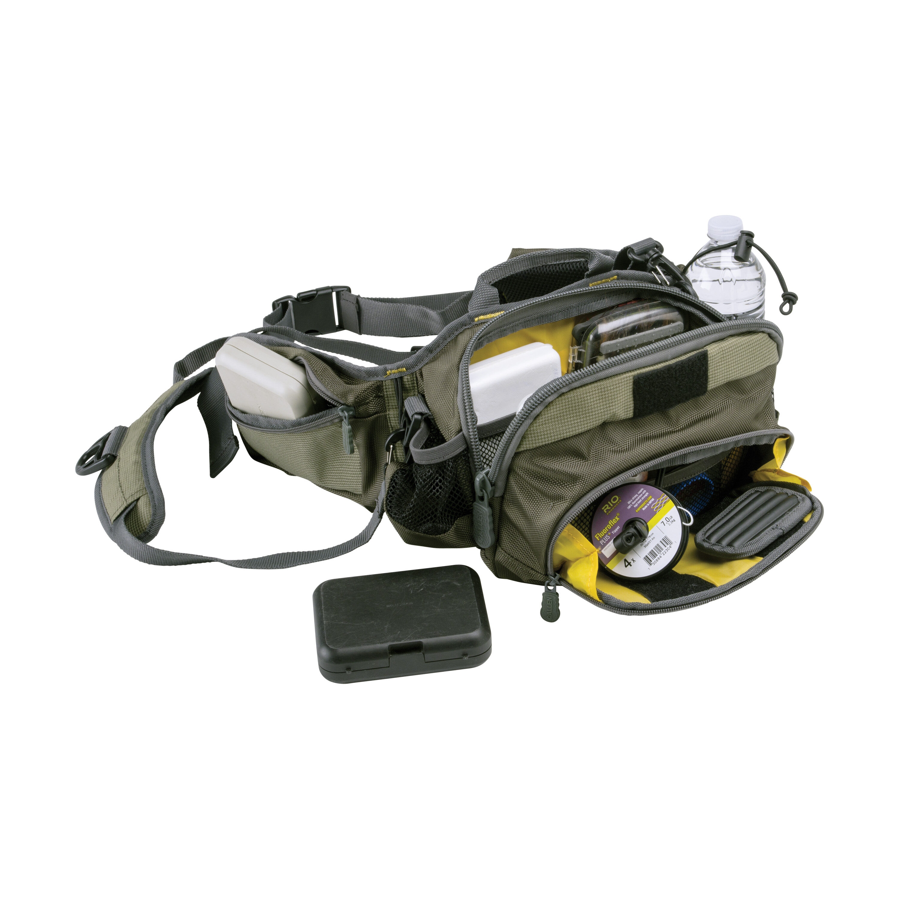 Allen Company Eagle River Lumbar Fly Fishing Pack, Fits up to 6 Tackle/Fly  Boxes, Green
