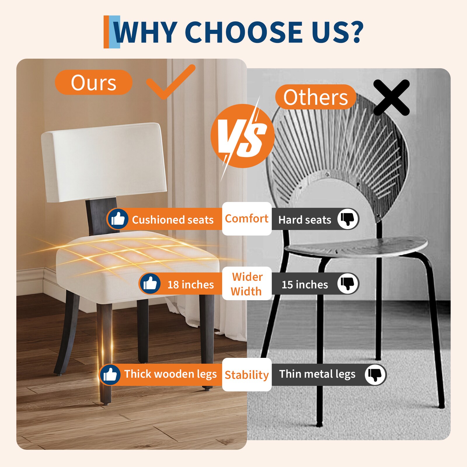 Garvee 2PCS QWRTRTY chairs - View #7