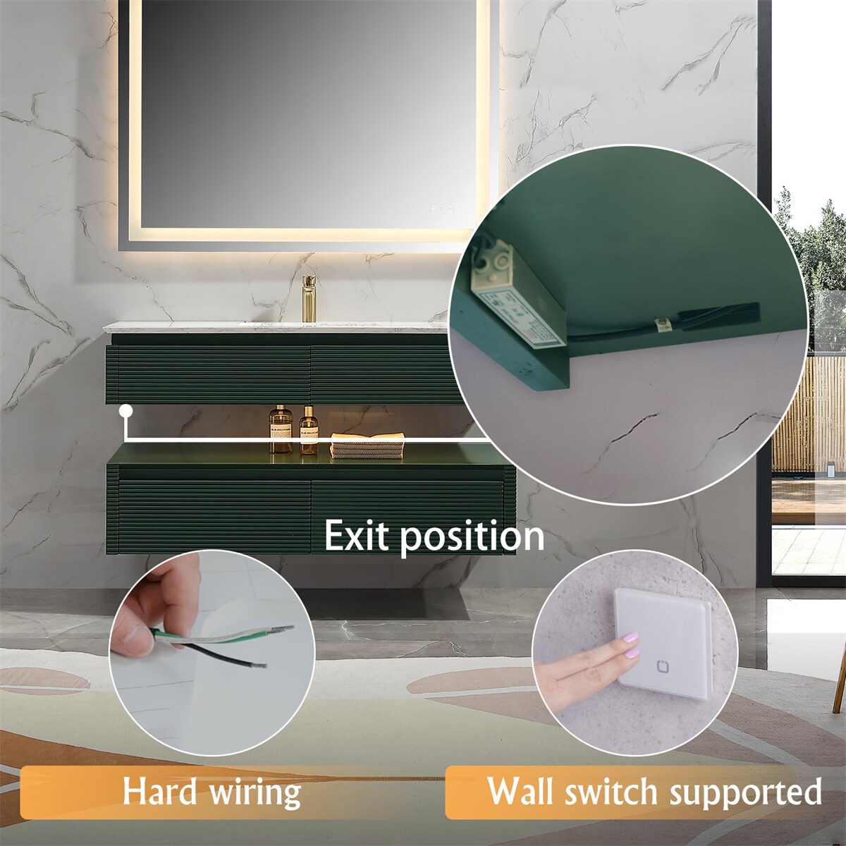 Forclover JSEX48V13GN Bath-Vanity-Combo - View #3