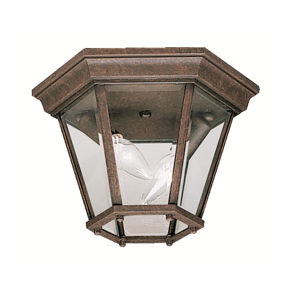 Kichler 9850TZ Madison 1 -Light 10.75-in Bronze Indoor/Outdoor Flush Mount Light