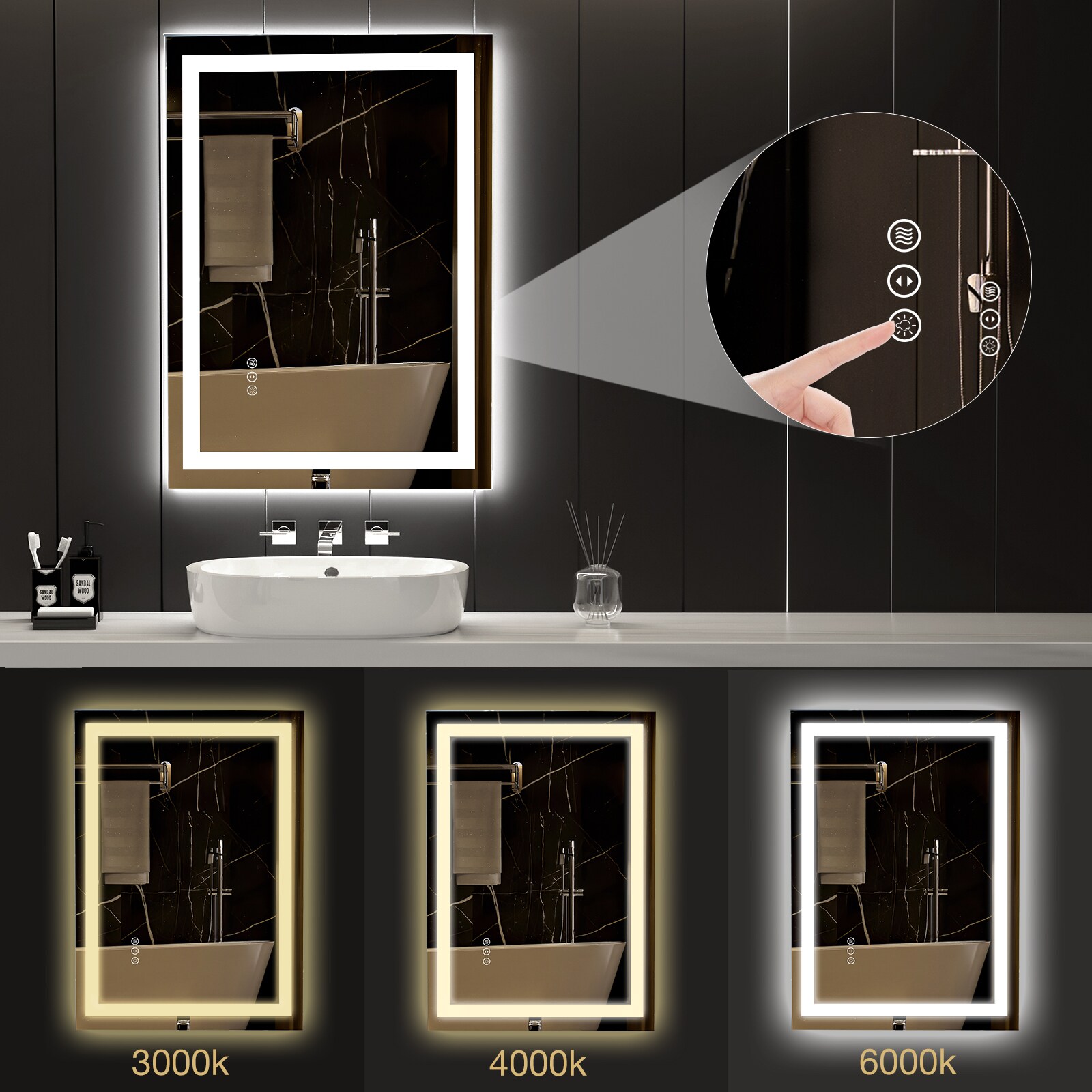 Royal Guard LBM2028 Framed-Bath-Mirrors - View #3