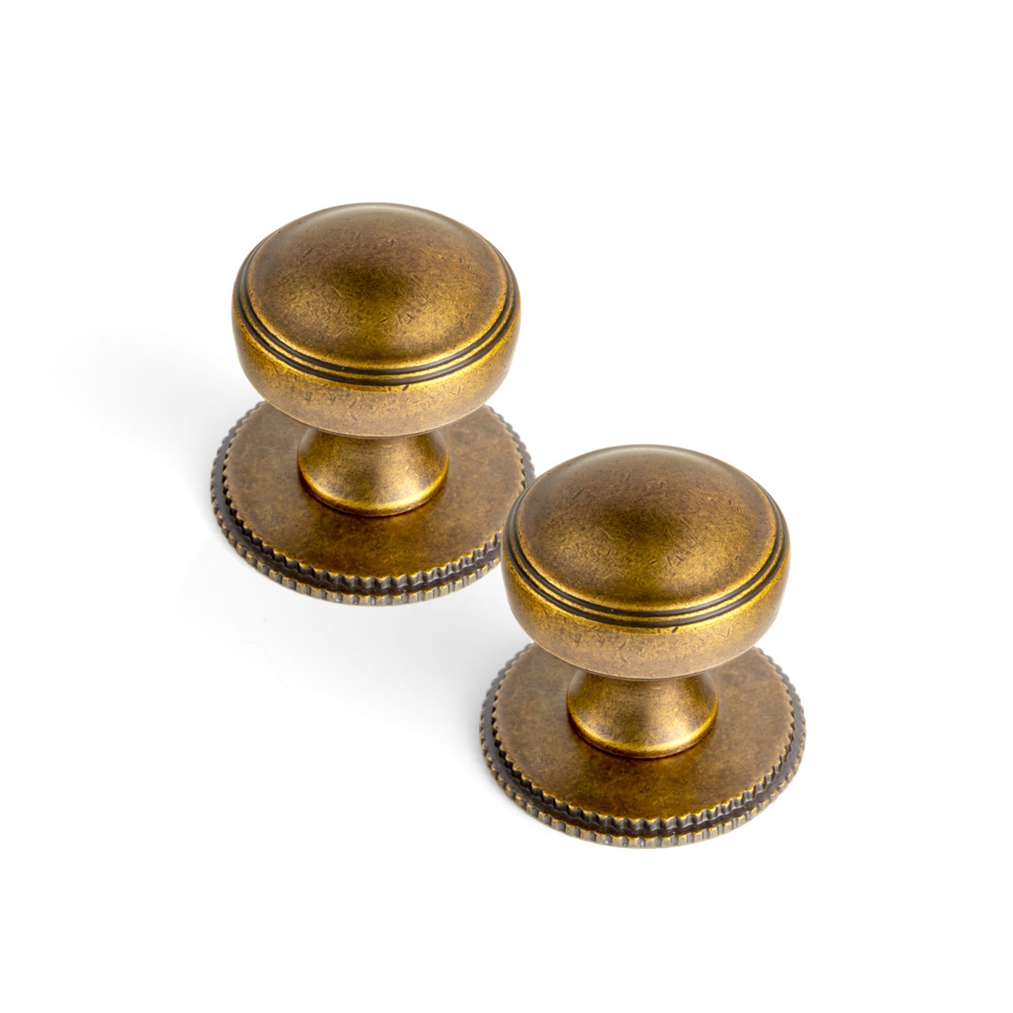 Miaokesen 1-1/5-in Antique Brass Novelty Classic Cabinet Knob 6 -Pack