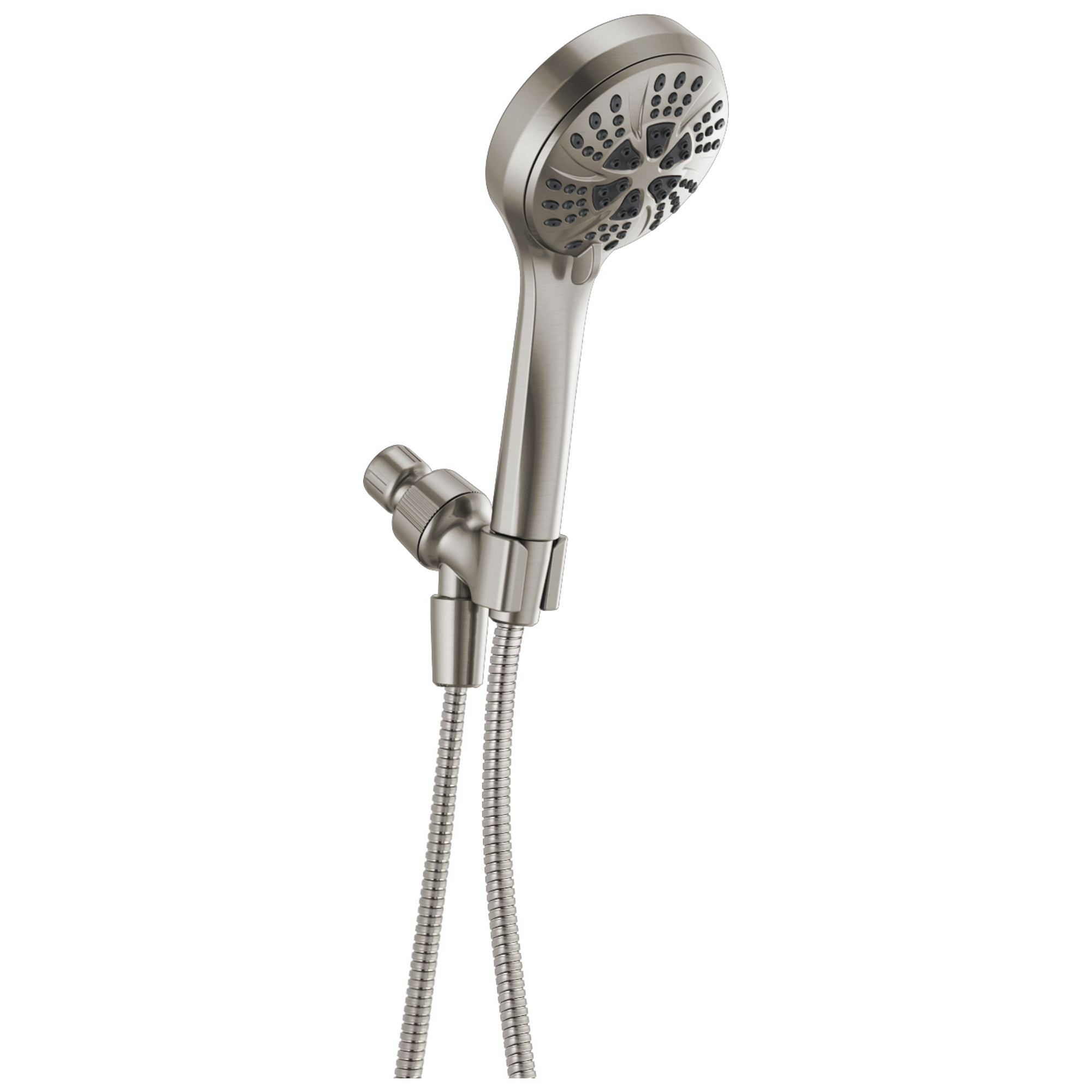 Delta 6.0 -Spray Satin Nickel 4.5-in Round Handheld High Pressure Shower Head 2.5 GPM