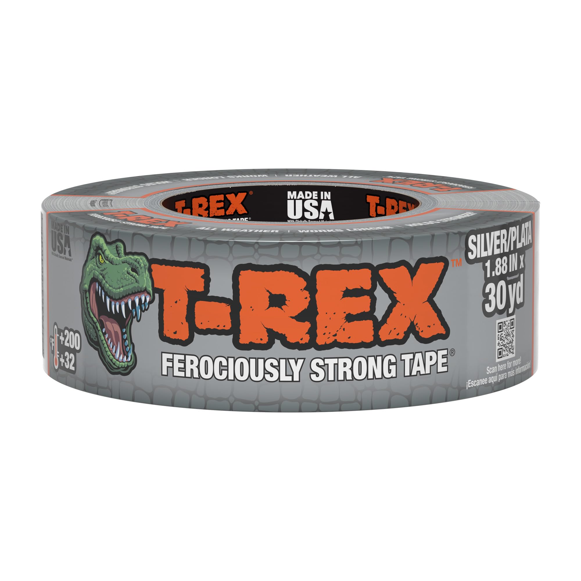 T Rex 1.88 in. W X 30 yd L Gray Solid Duct Tape