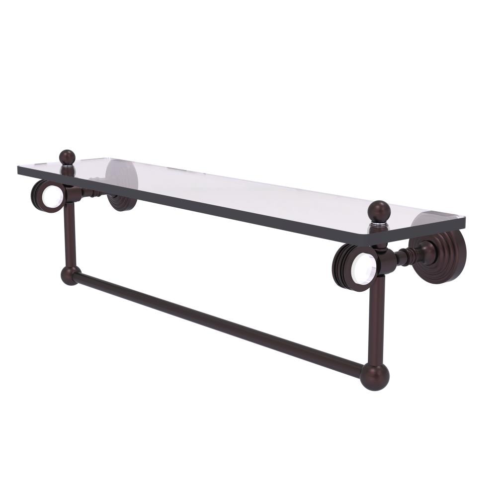 Allied Brass PG-1TBD-22-ABZ Pacific Grove Antique Bronze Wall mount Bathroom Shelf ( 22-in x 6.4-in x 5-in )