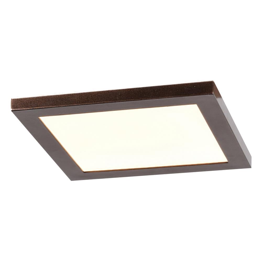 Access Lighting 20814LEDD-BS/ACR Boxer 1 -Light 7.5-in Brushed Steel Integrated LED Flush Mount Light