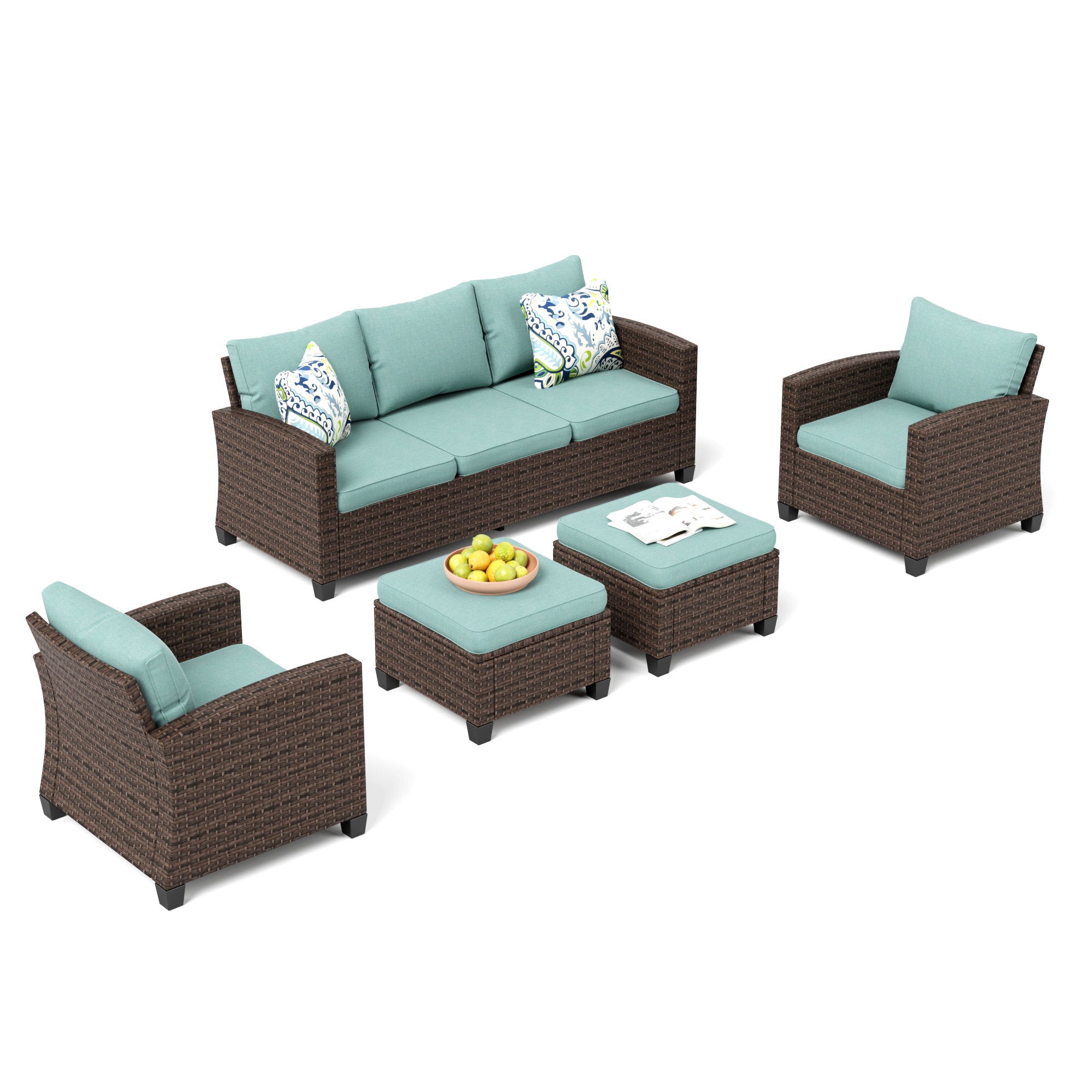 Sunshine Valley CR007-03-7-BU Patio-Conversation-Sets - View #2