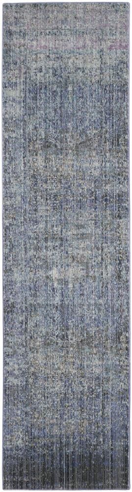 Safavieh MYS920F-212 Mystique Hombre 2 x 12 (ft) Loomed Polyester Blue/Multi Rectangular Indoor Distressed/Overdyed Vintage Runner rug