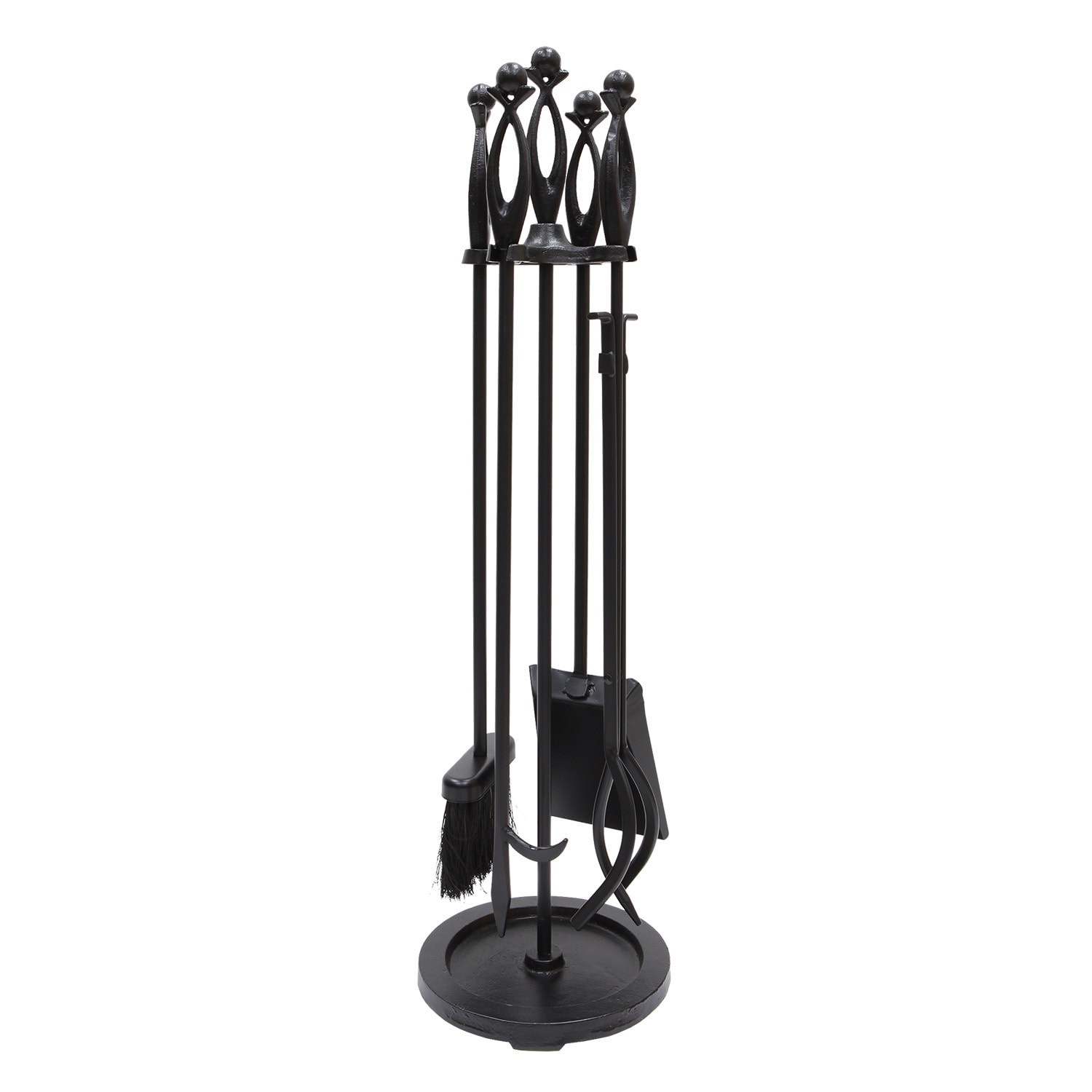 Minuteman International X850310 5 -Piece Iron Fireplace Tool Set