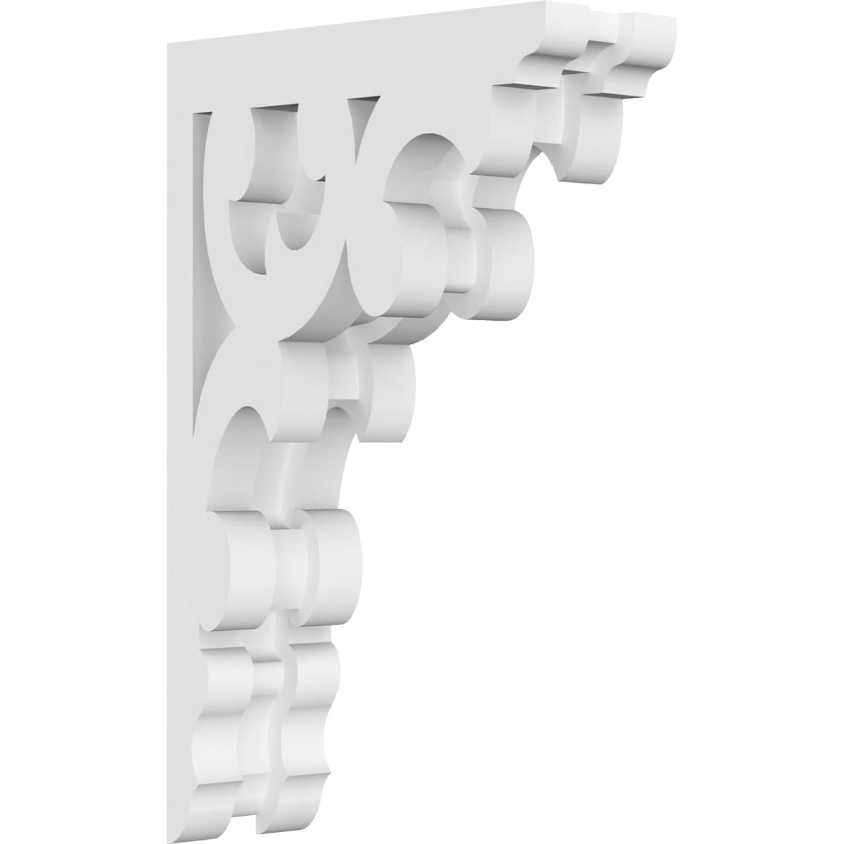 Ekena Millwork CORP01X05X08VI 1.875-in x 5-in x 8-in Vienna Unfinished White PVC Paintable Corbel