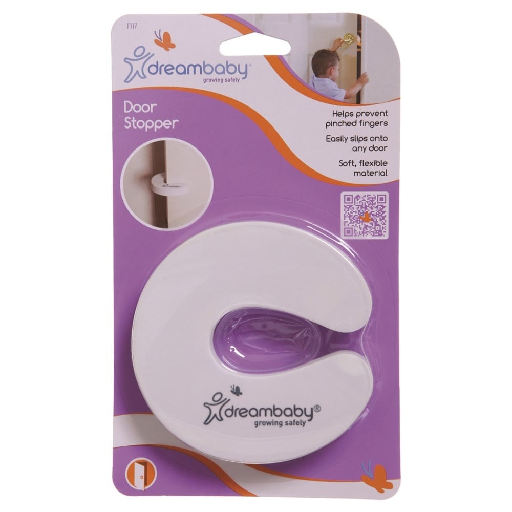 Dreambaby Child Safety Lever Door Lock - White Plastic, Fits Most
