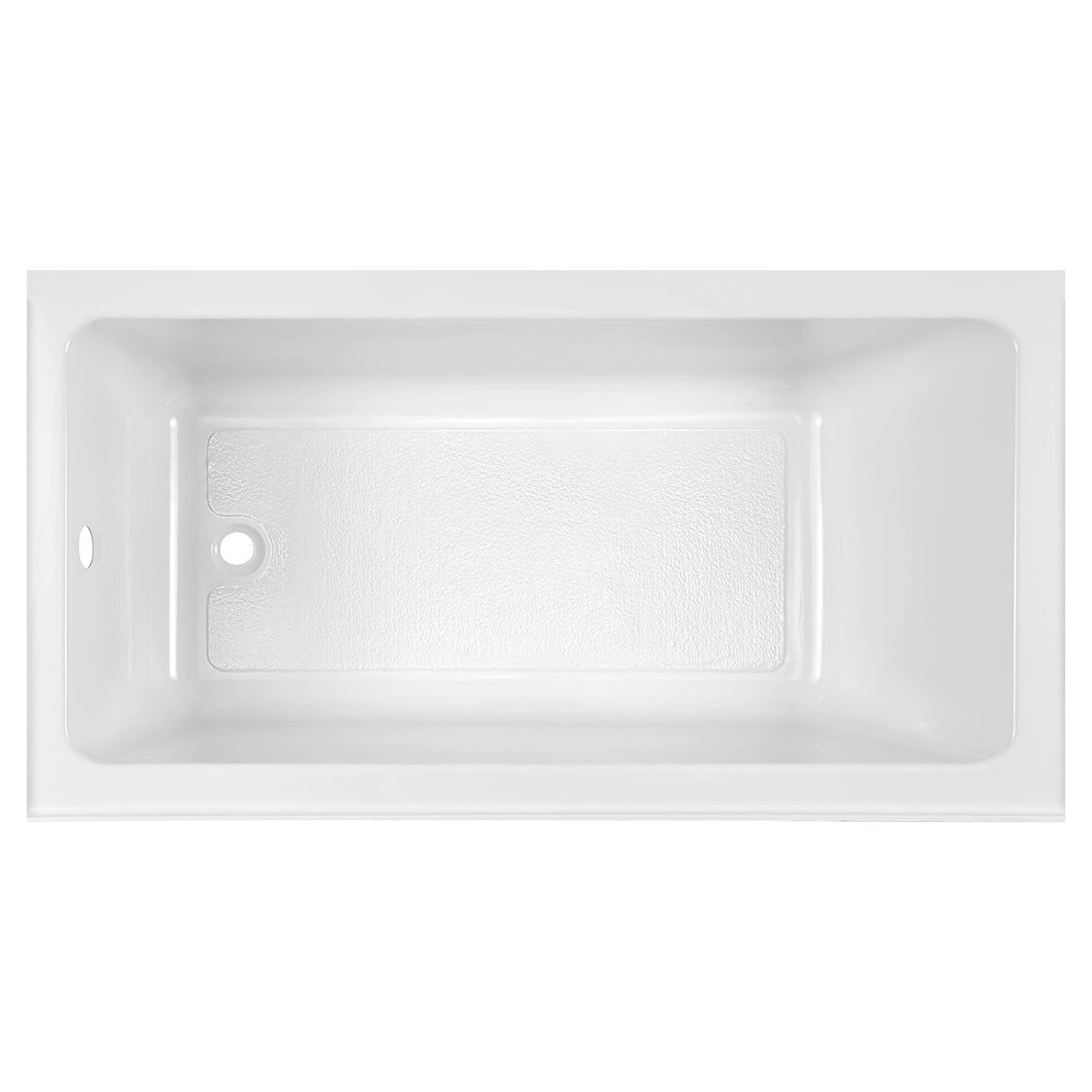 Studio 60'' White Acrylic Alcove Soaking Bathtub