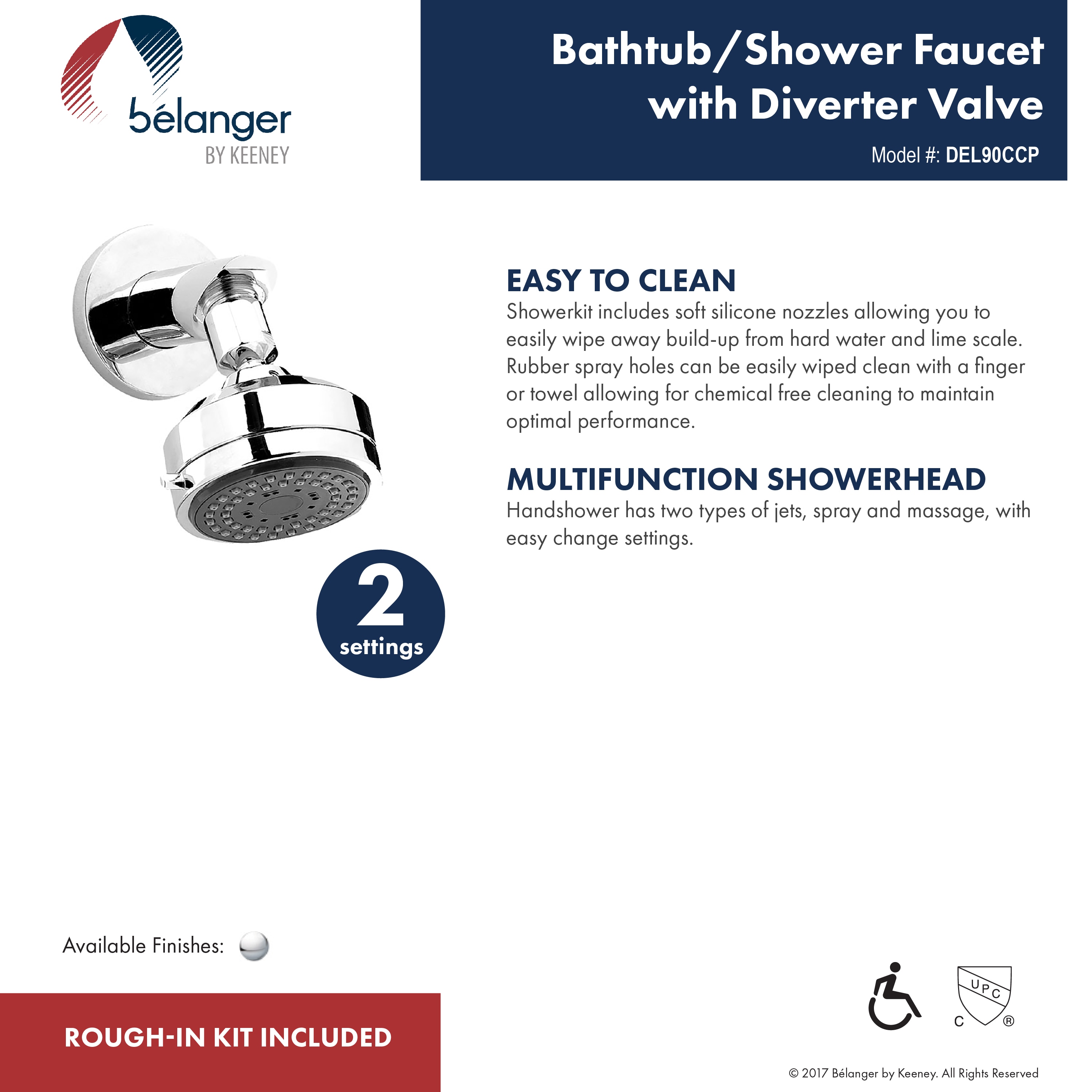 Belanger DEL90CCP Tub-Shower-Faucets - View #7