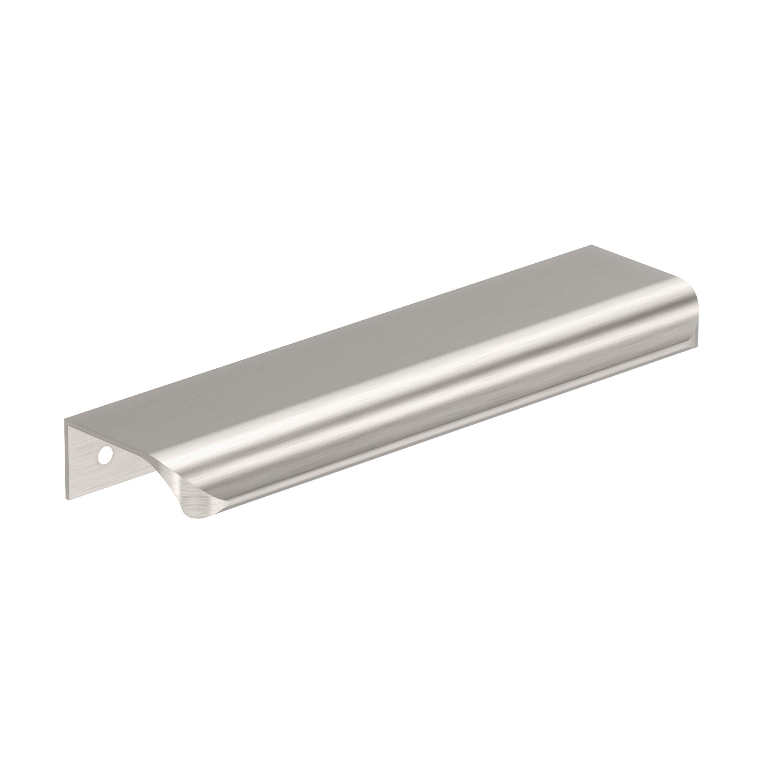 Amerock 10VMP37204G10 Streamline Tab 5-1/4-in , 132mm Center to Center Satin Nickel Rectangular Edge 10 -Pack