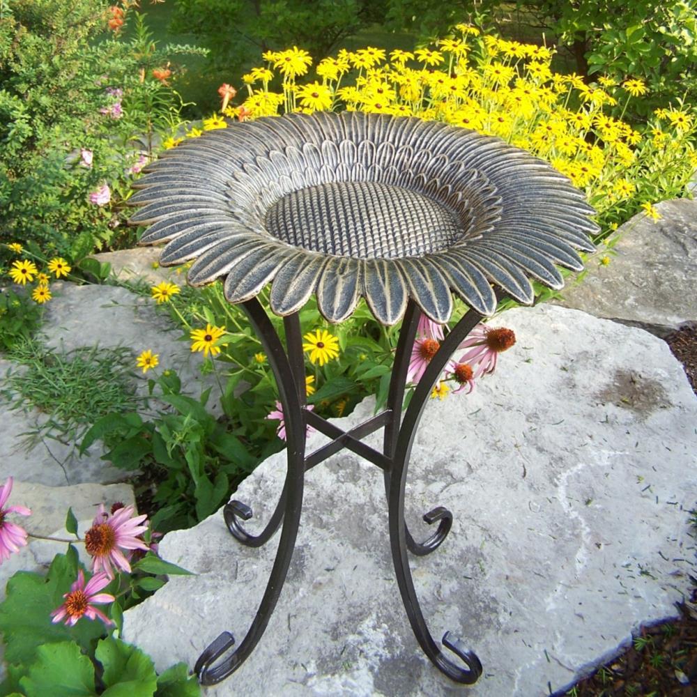 sunflower bird bath lowes