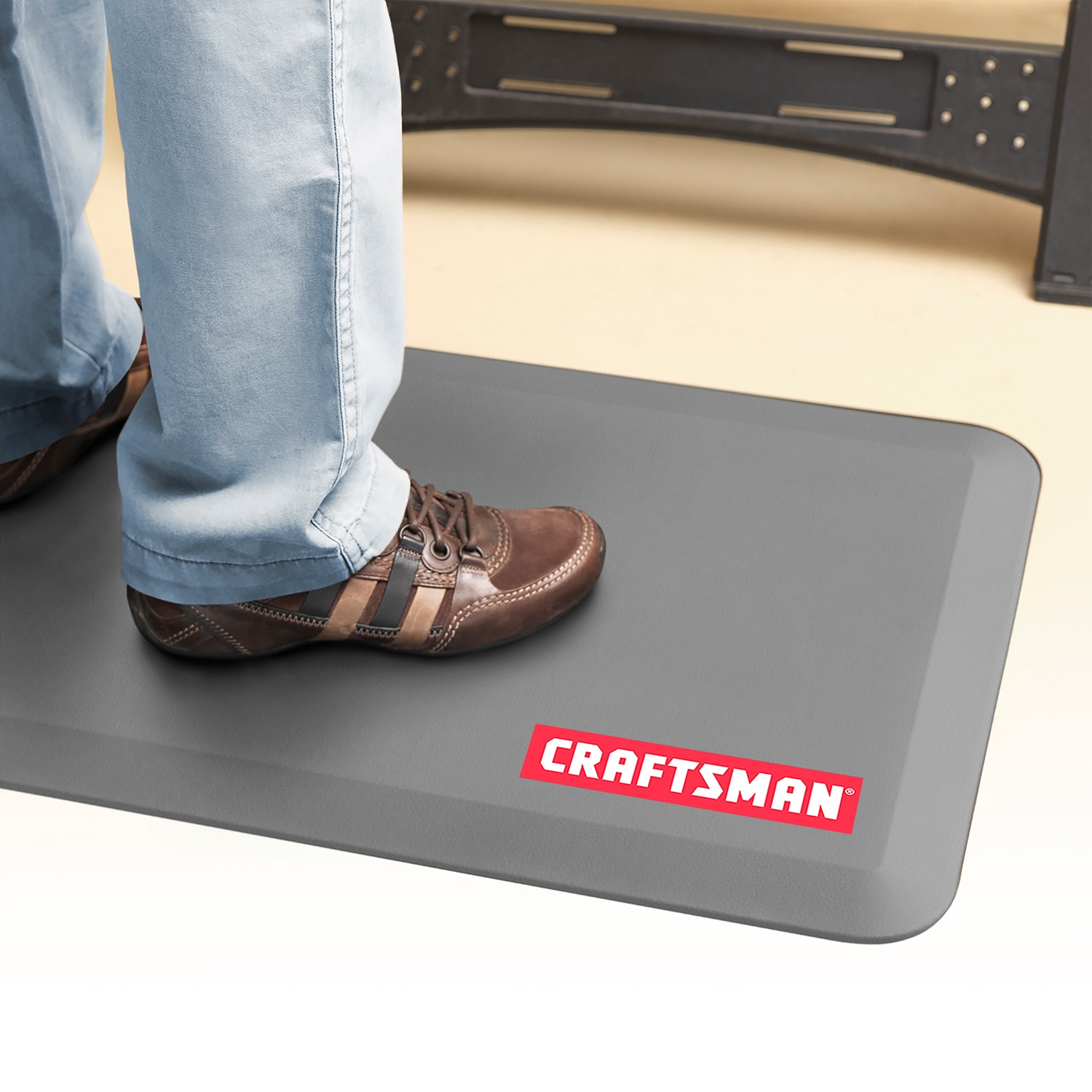 CRAFTSMAN 2-ft x 3-ft Black Rectangular Indoor Anti-fatigue Mat in