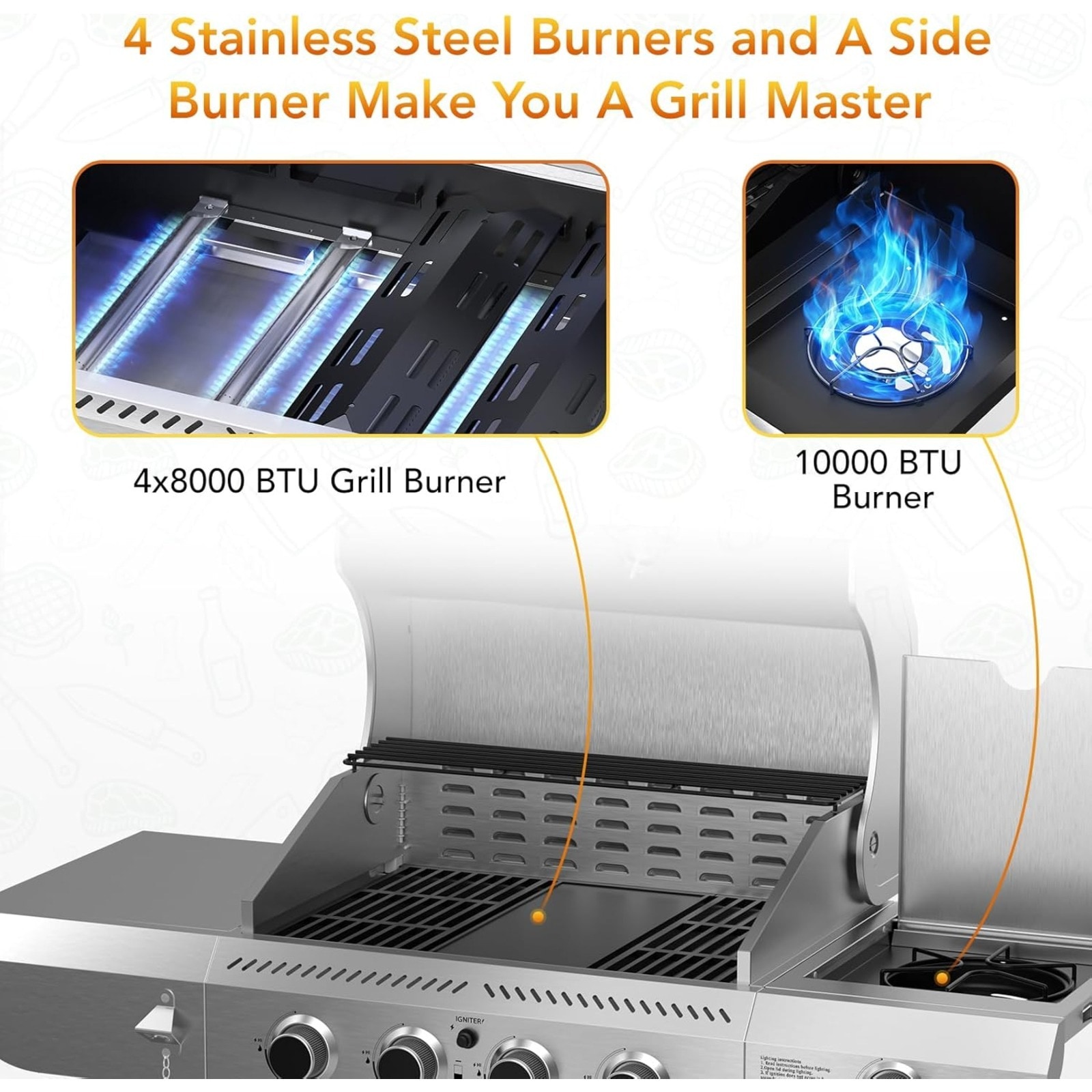 COWSAR LSG01GG41B Gas-Grill - View #4